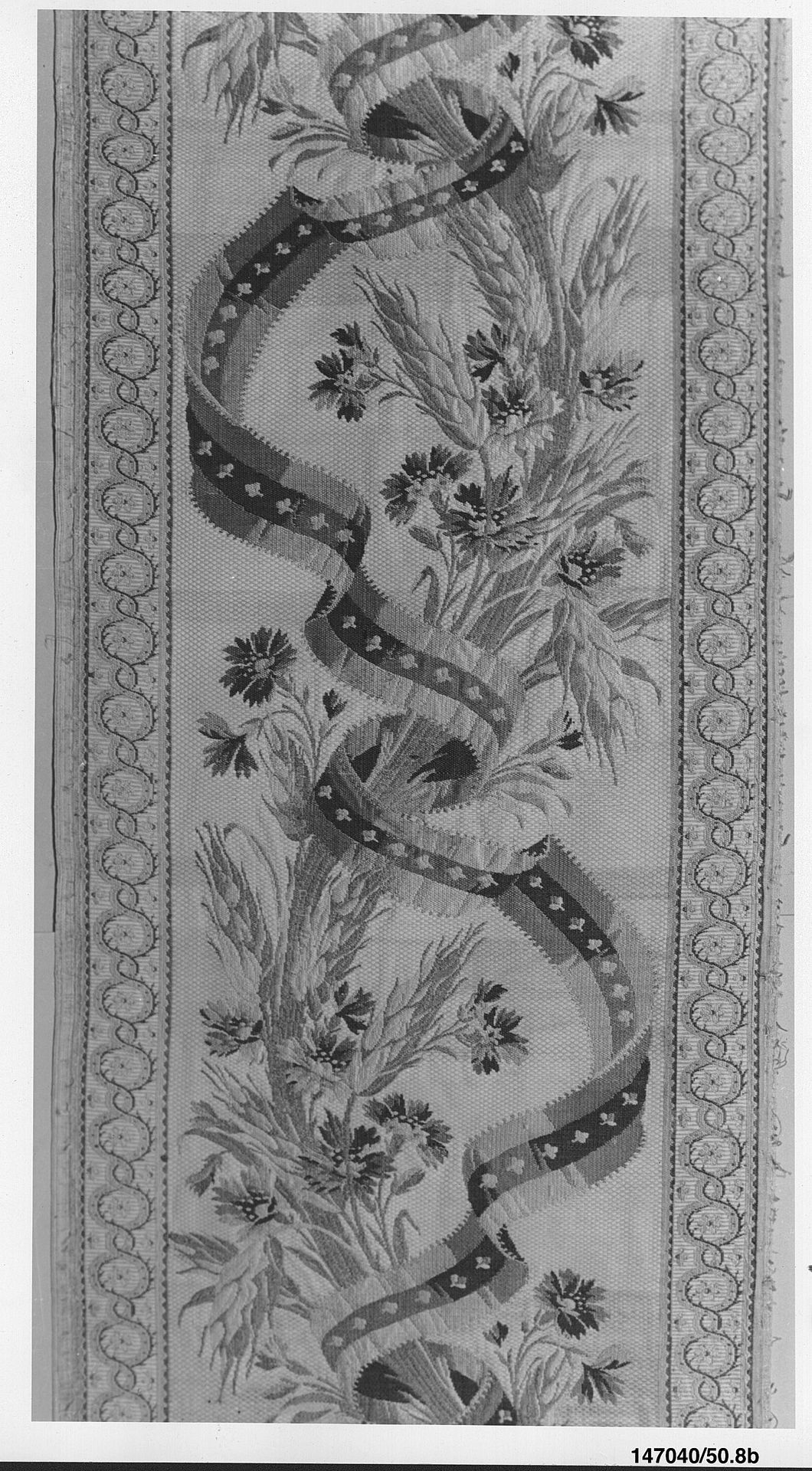 Border of woven silk by Philippe de Lasalle
