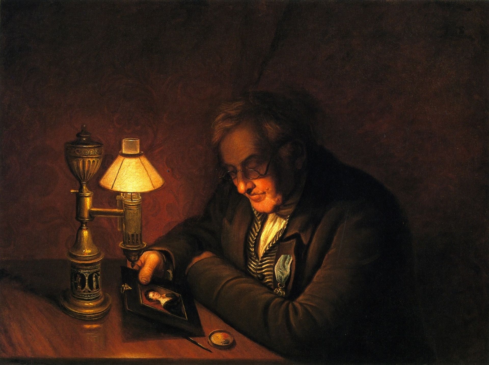 James Peale (also known as The Lamplight Portrait) by Charles Willson Peale