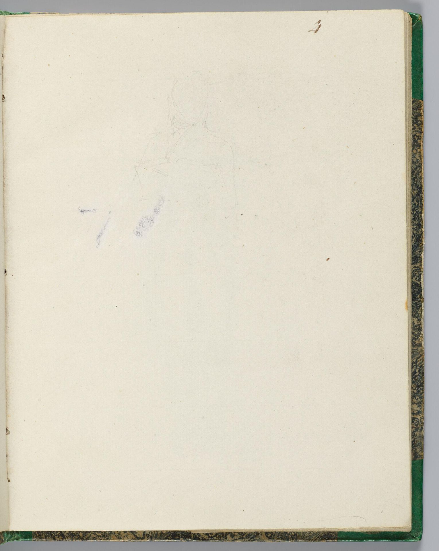 Faint Trial Head and Shoulders for David's Self-Portrait by Jacques-Louis David