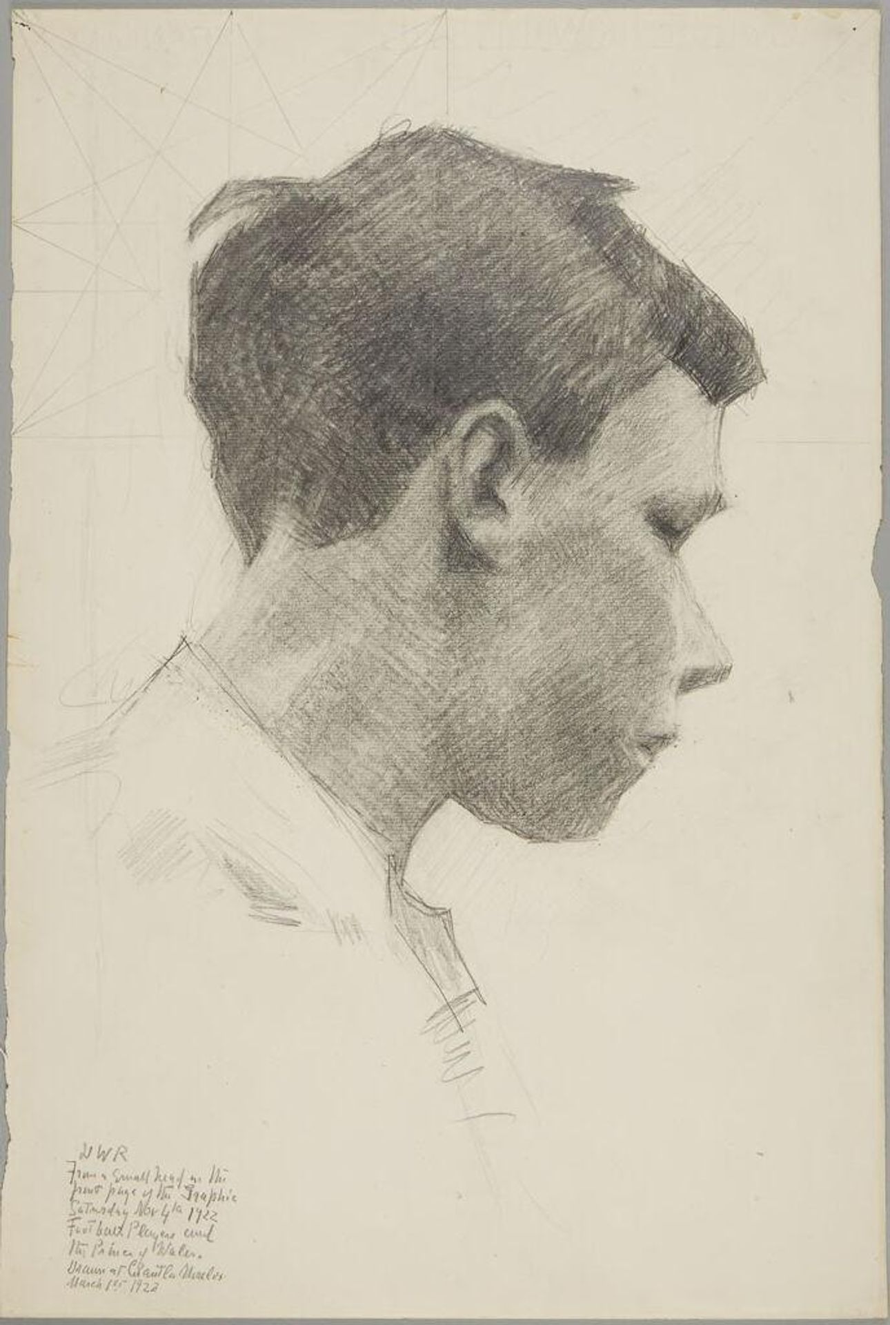 Male Head in Lost Profile by Denman Waldo Ross