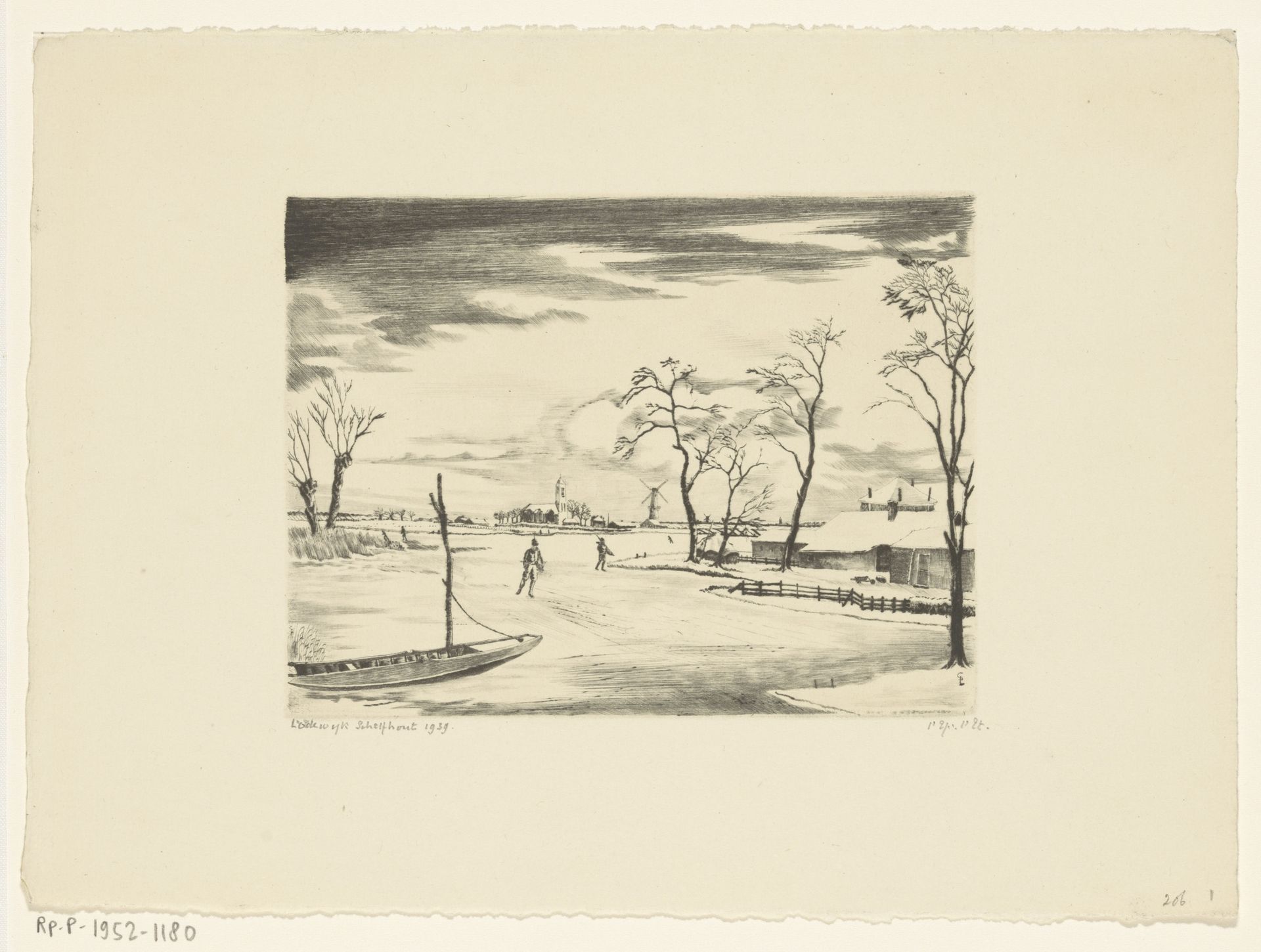 Hollands winterlandschap II by Lodewijk Schelfhout