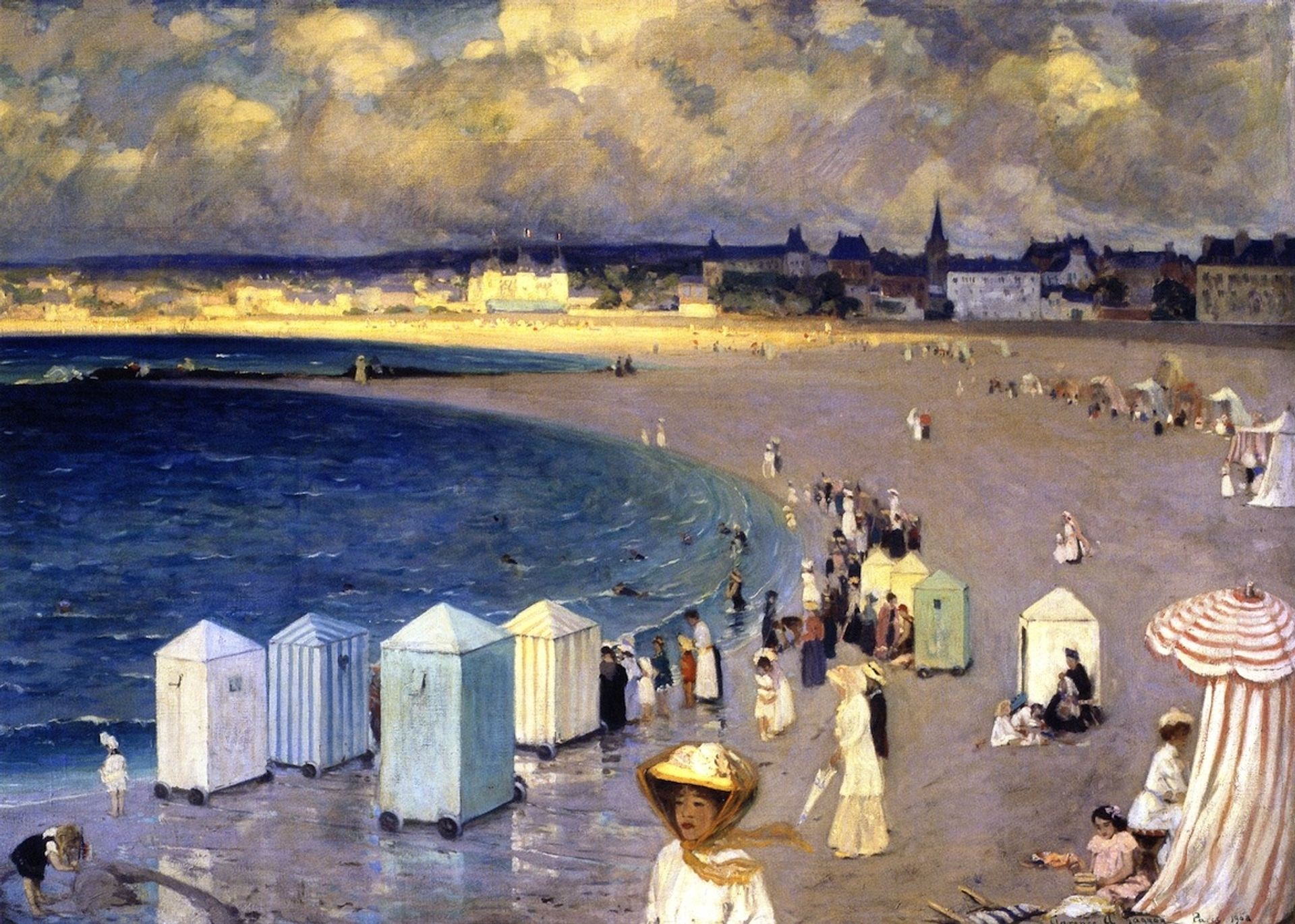 The Two Beaches, Paramé, Saint-Malo by Clarence Gagnon