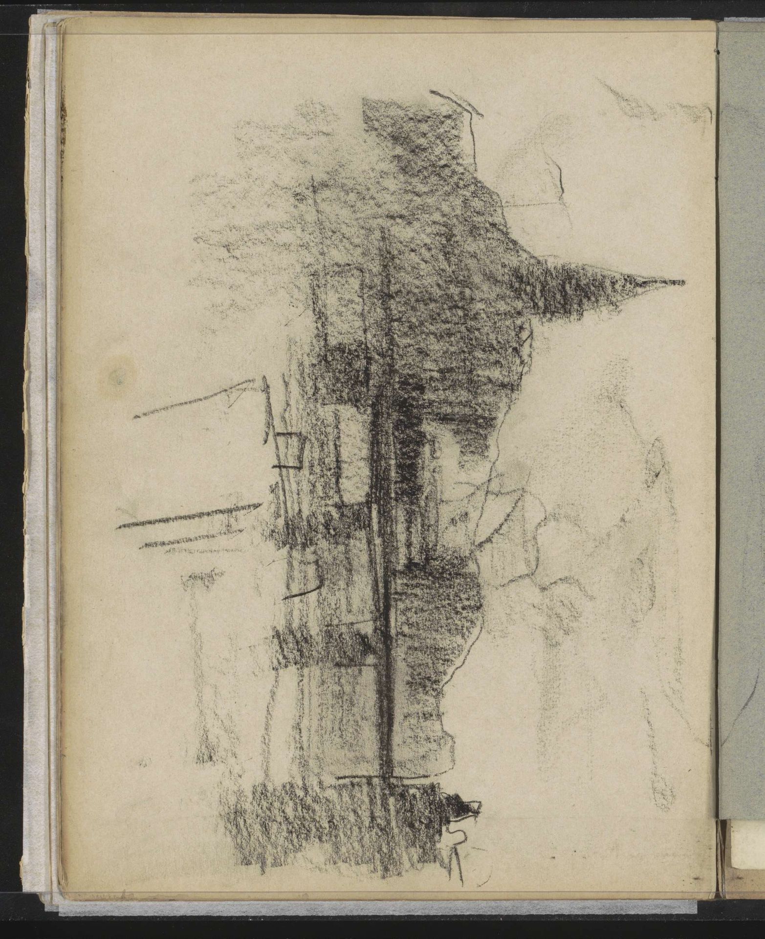 Stadsgezicht met een brug by Willem Witsen