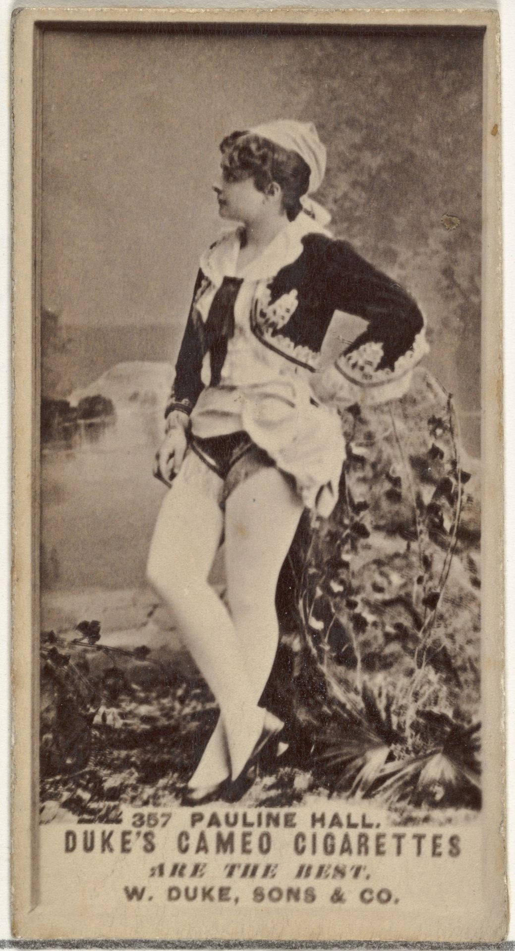 Card Number 357, Pauline Hall, from the Actors and Actresses series (N145-5) issued by Duke Sons & Co. to promote Cameo Cigarettes by W. Duke, Sons & Co.