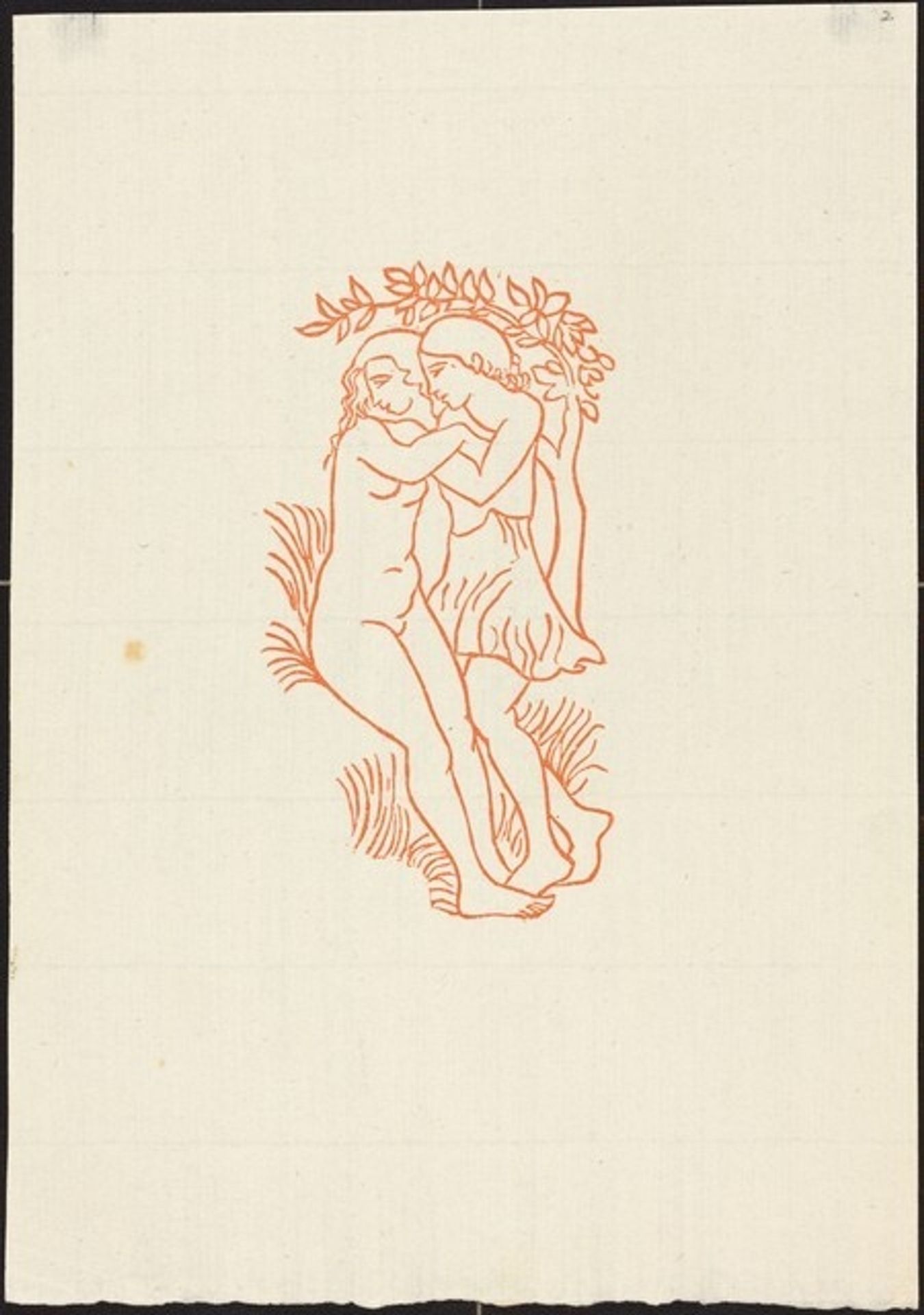 Frontispiece: Daphnis and Chloe (Daphnis et Chloe enlaces) by Aristide Maillol
