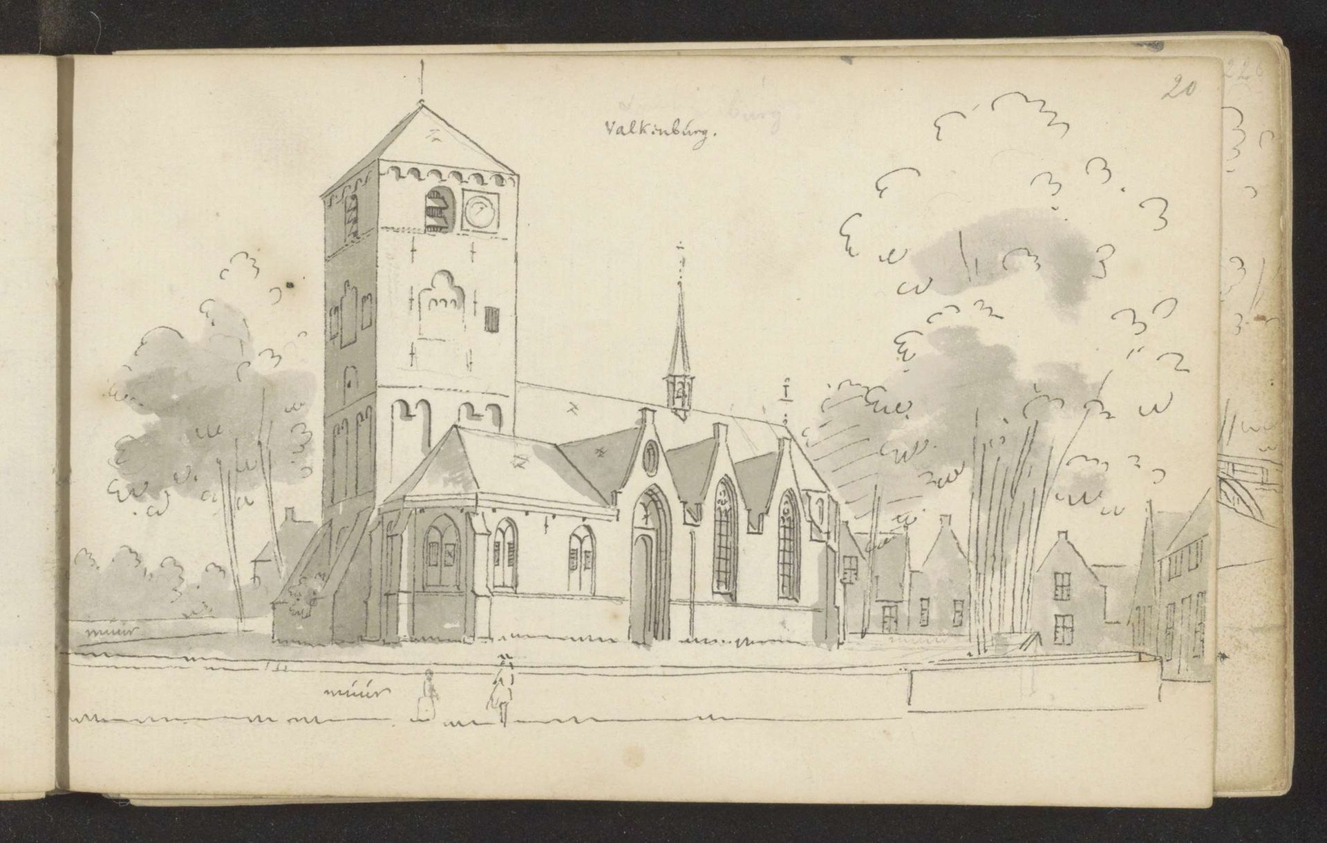 Kerk te Valkenburg by Abraham de (II) Haen