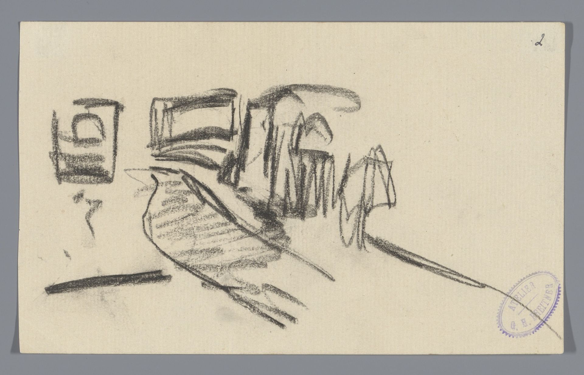 Studie, mogelijk van een straat by George Hendrik Breitner