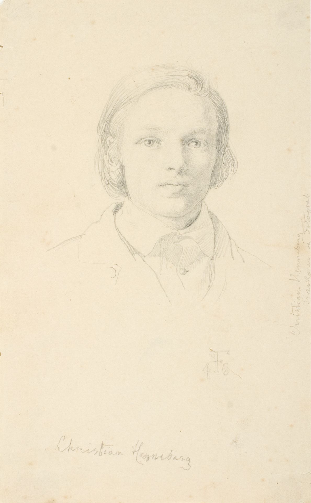 Portræt af Christian Henneberg by Lorenz Frølich