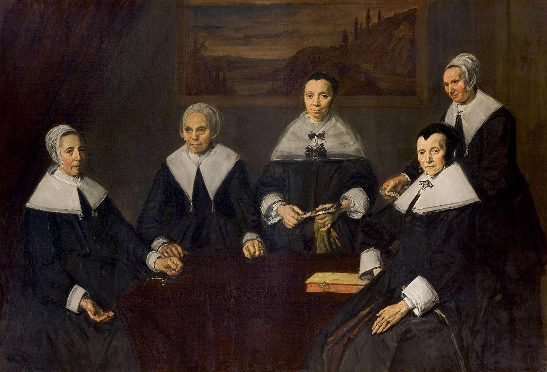 The Regentesses of the Old Men's Almhouse, Haarlem by Frans Hals