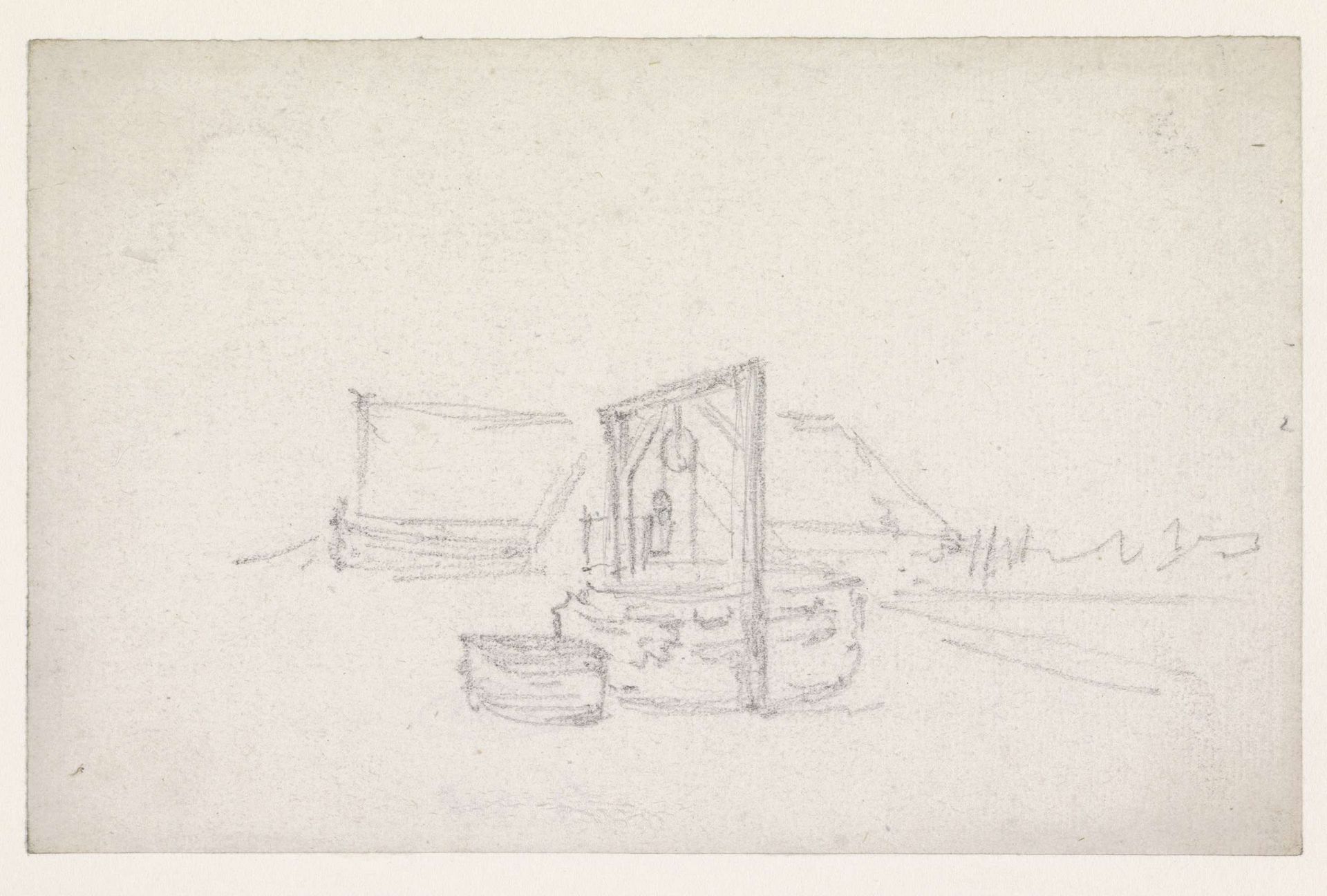 Schets van een waterput by Georges Michel