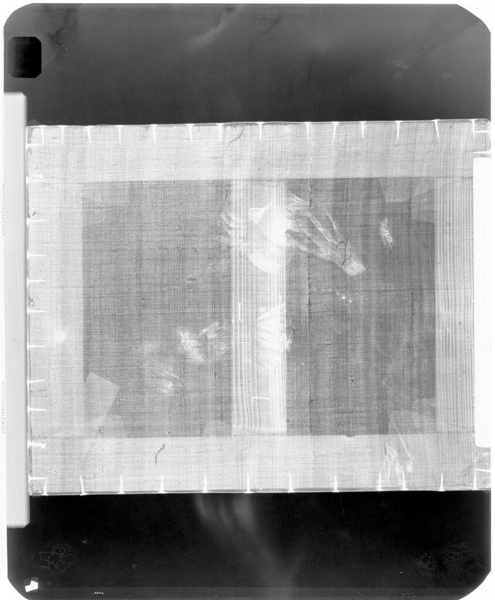X-radiograph(s) of "Man Drinking" by Artist of original: Jacob Toorenvliet