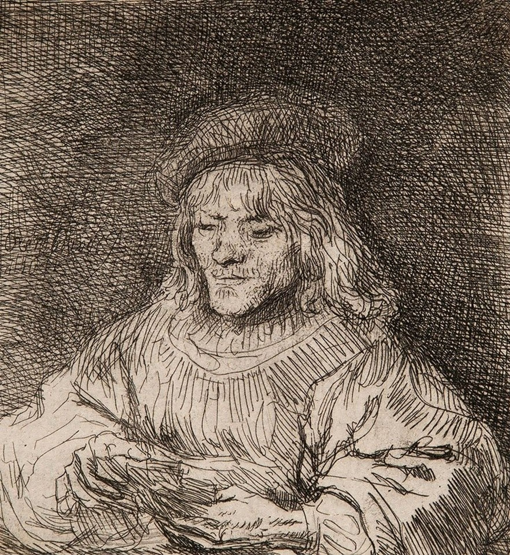 The card player by Rembrandt van Rijn