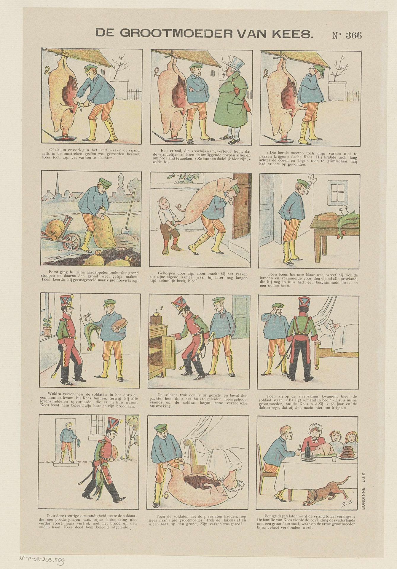 De grootmoeder van Kees by Monogrammist G.J.