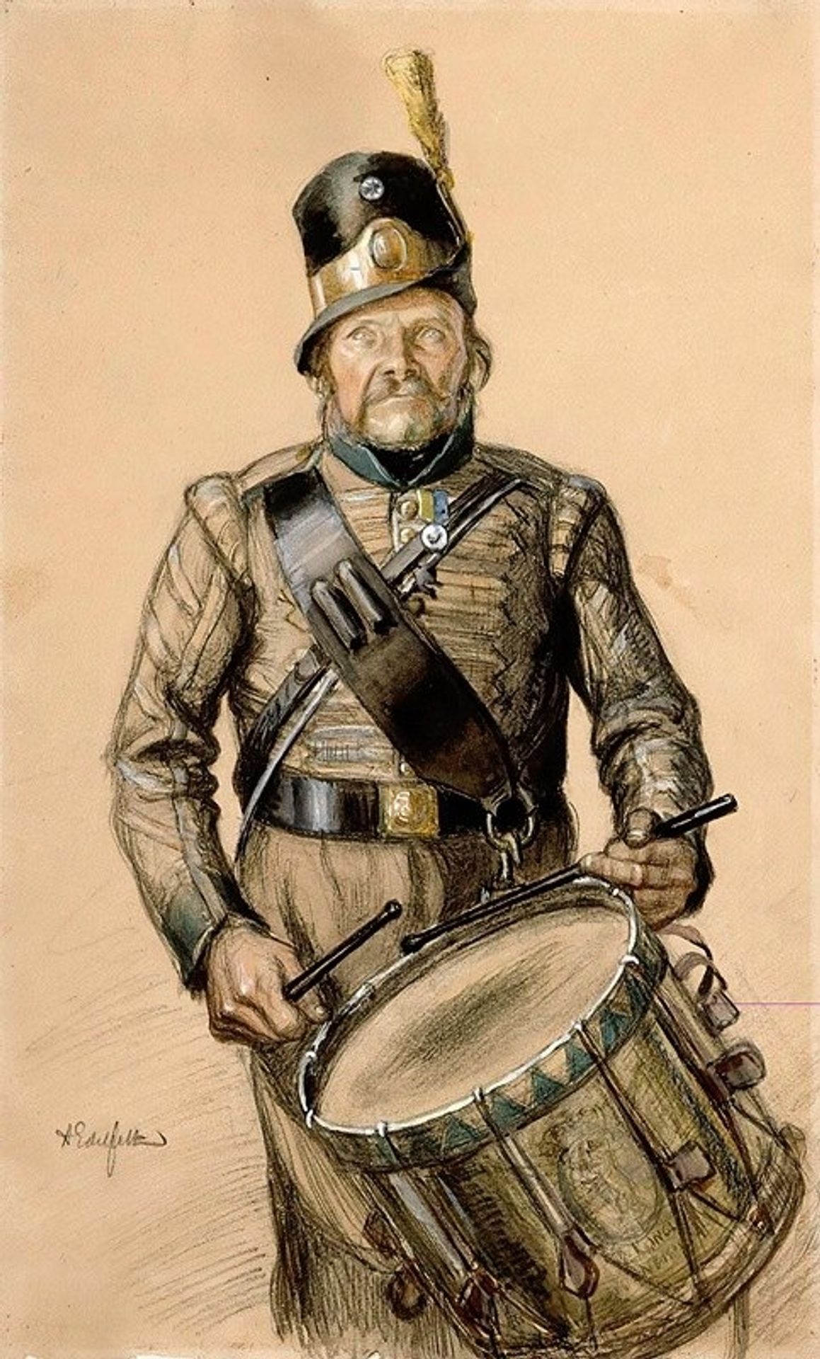 Rumpali Nord, Vänrikki Stoolin tarinain kuvitusta by Albert Edelfelt