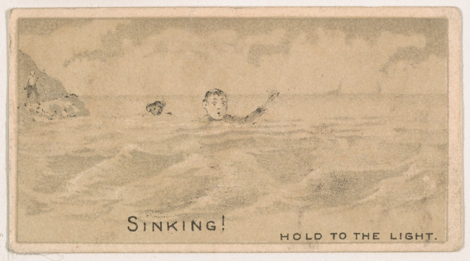 Sinking!, from the Magic Changing Cards series (N223) issued by Kinney Tobacco Company by Kinney Brothers Tobacco Company