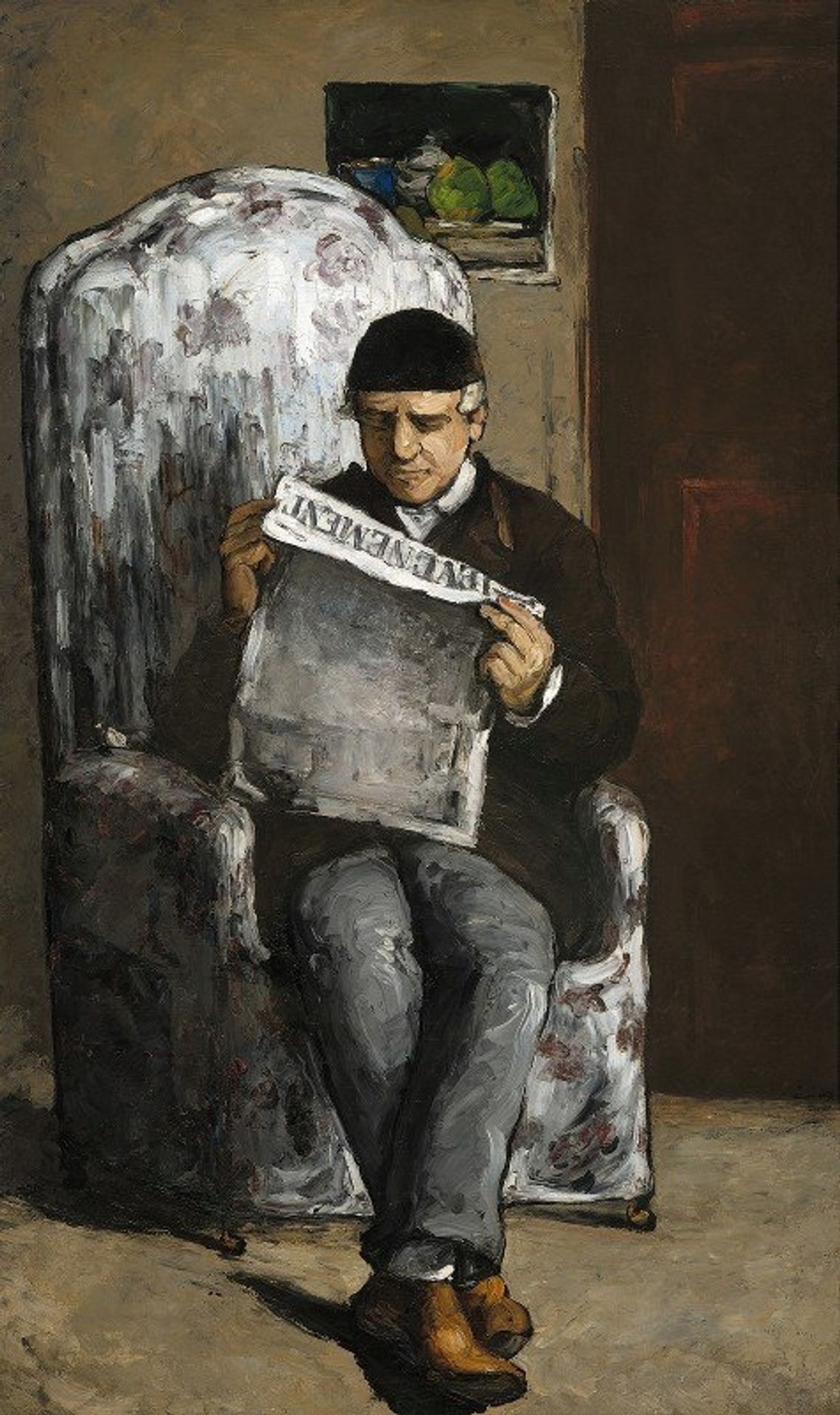 The Artist’s Father,Reading L’Événement by Paul Cézanne