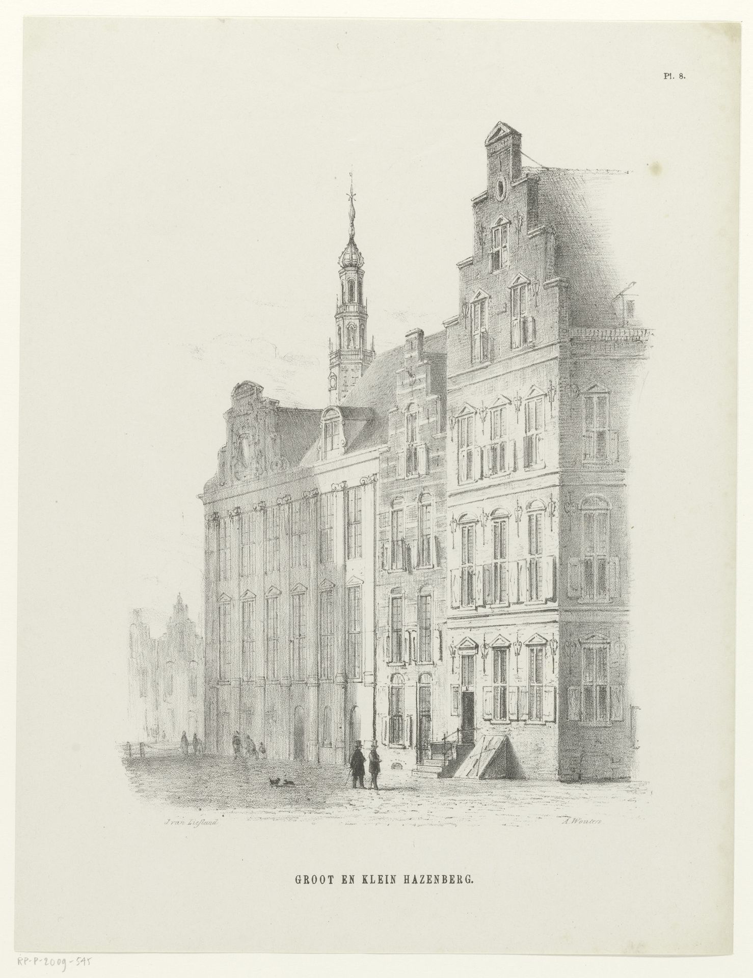 Groot en Klein Hazenberg by Augustinus Jacobus Bernardus Wouters