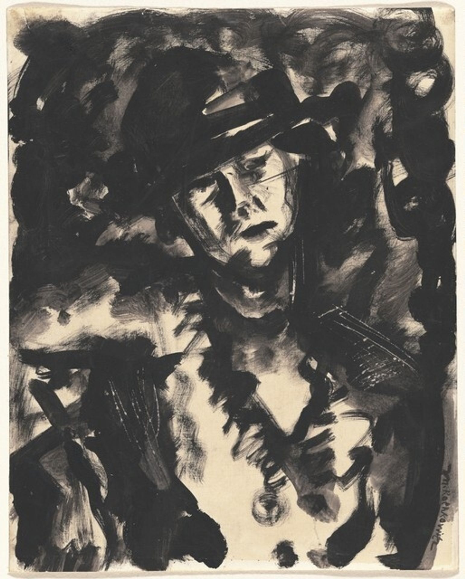 Untitled (woman in hat) by Mark Rothko