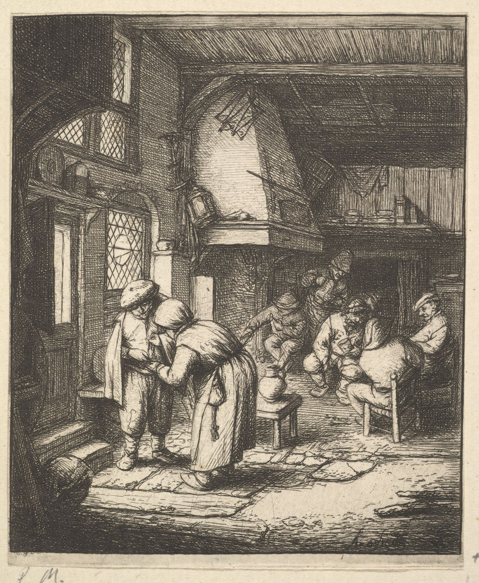 Peasant Paying his Bill by Adriaen van Ostade