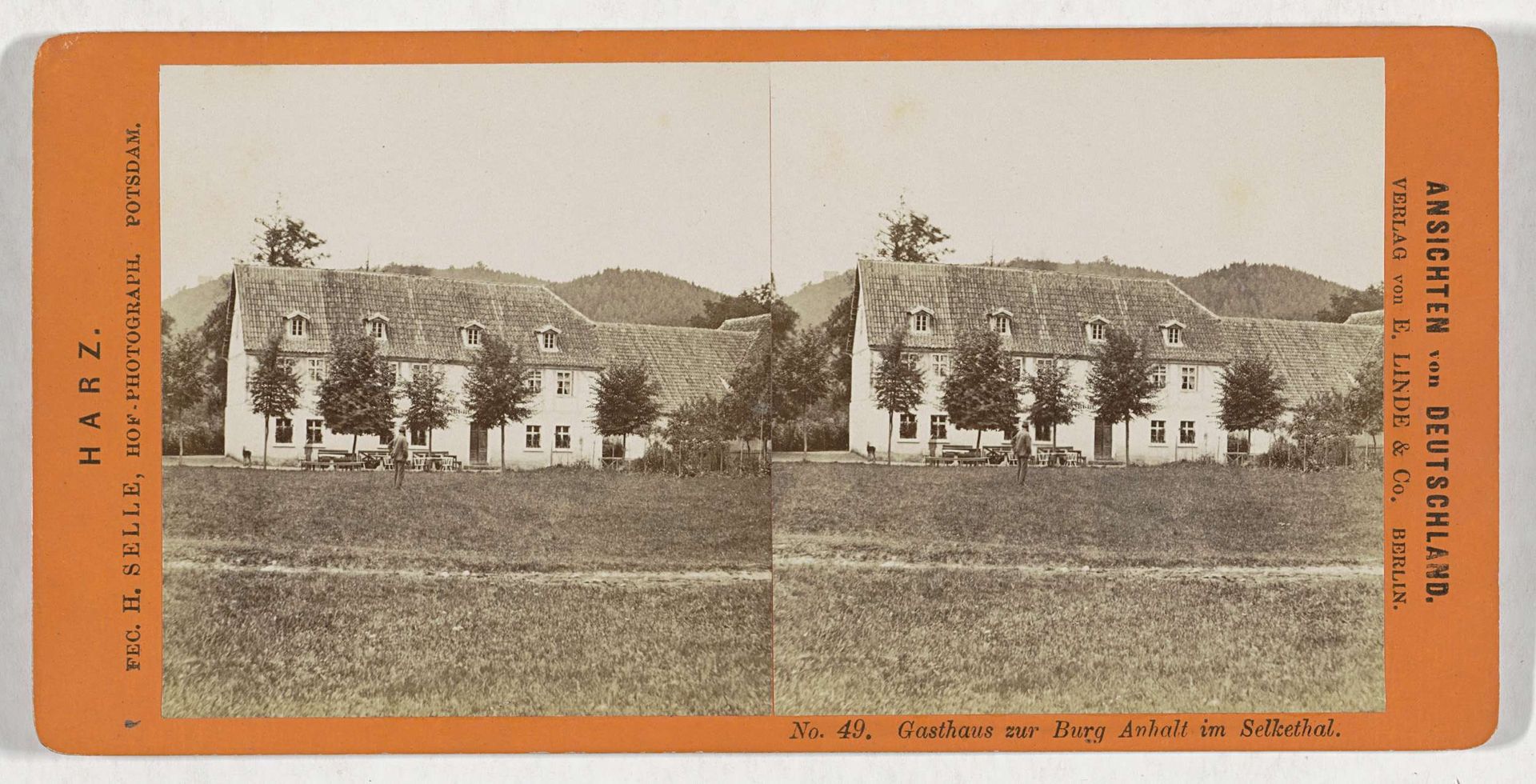 Pension bij Burg Anhalt in het Selkedal by Hermann Selle