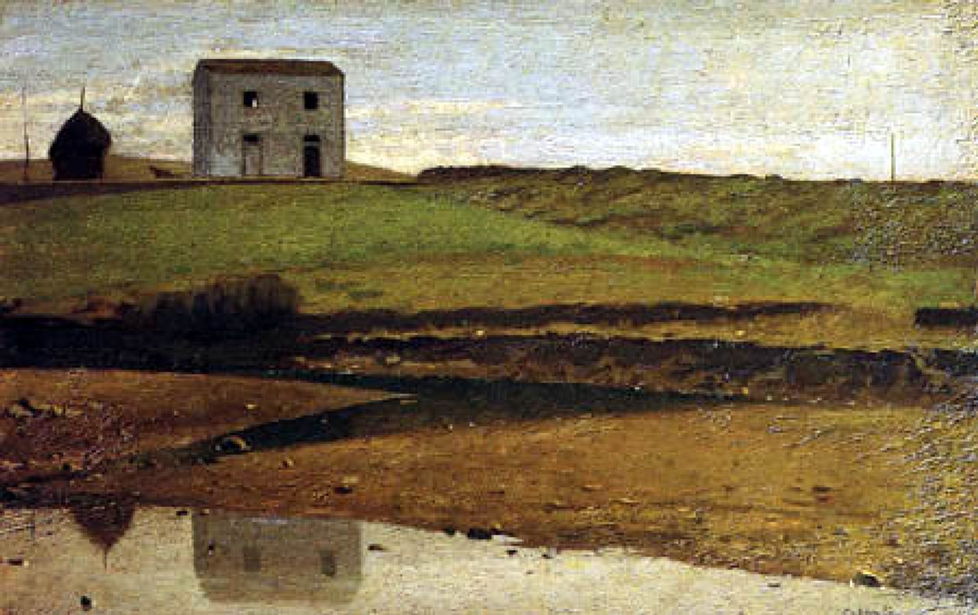 House at the River by Giuseppe Abbati