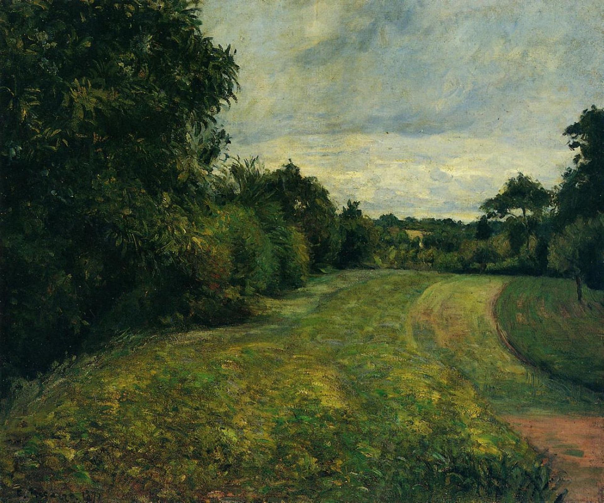 The backwoods of St. Antony, Pontoise by Camille Pissarro