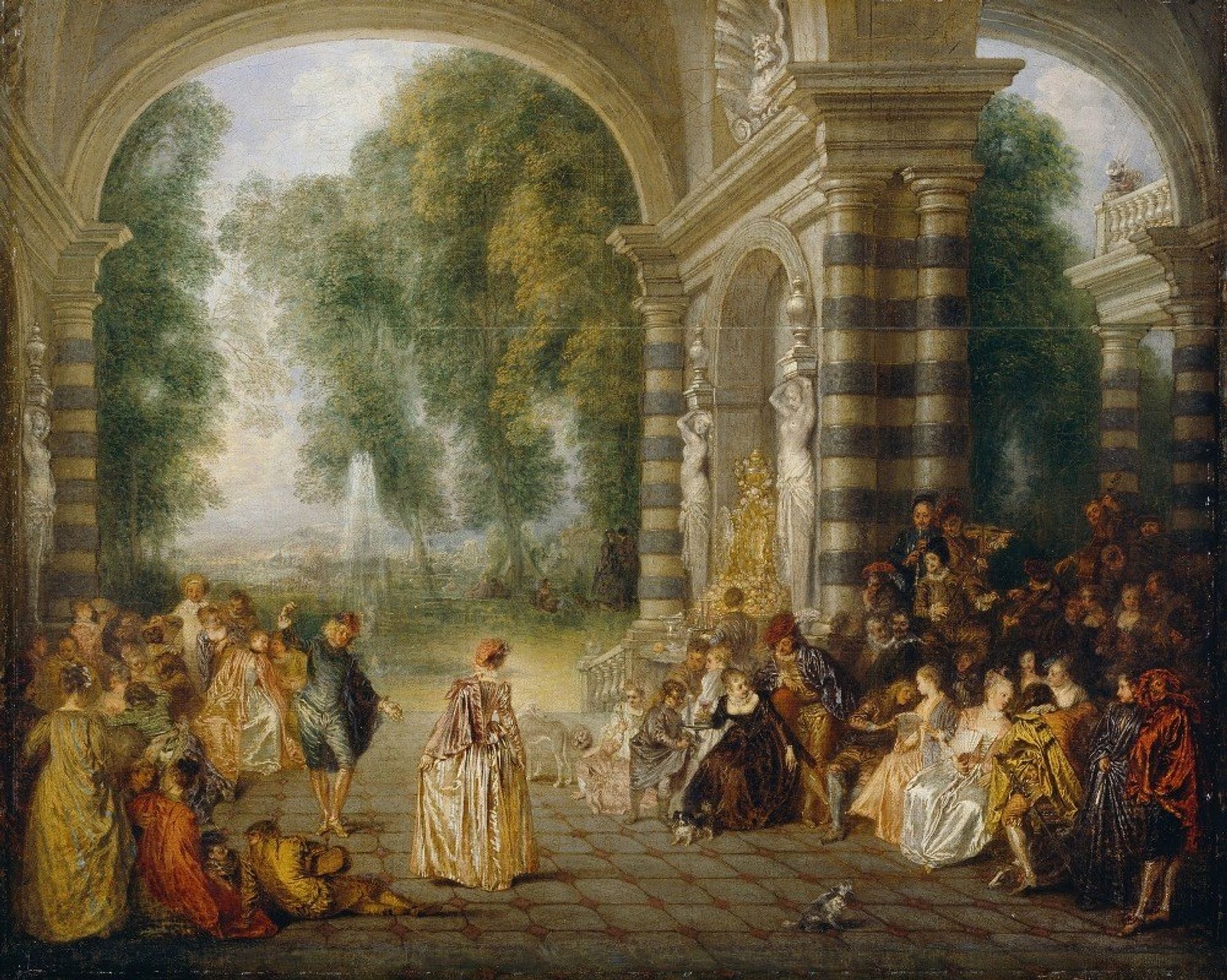 Les Plaisirs du Bal by Jean-Antoine Watteau