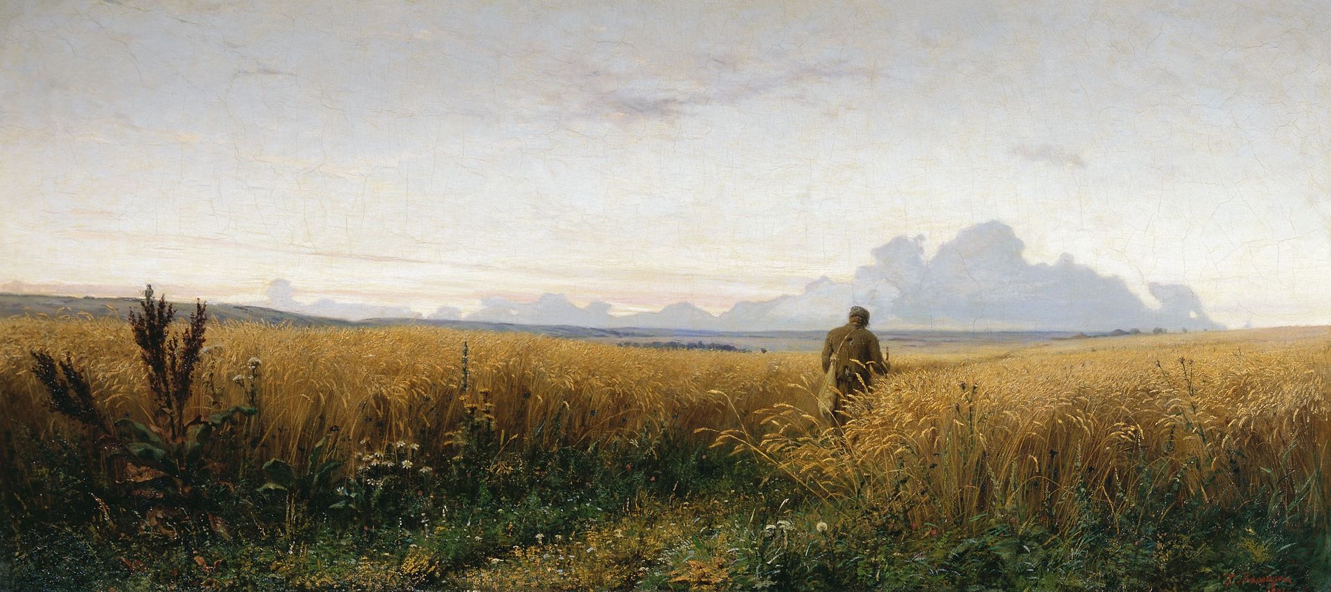 The road in the rye by Grigoriy Myasoyedov