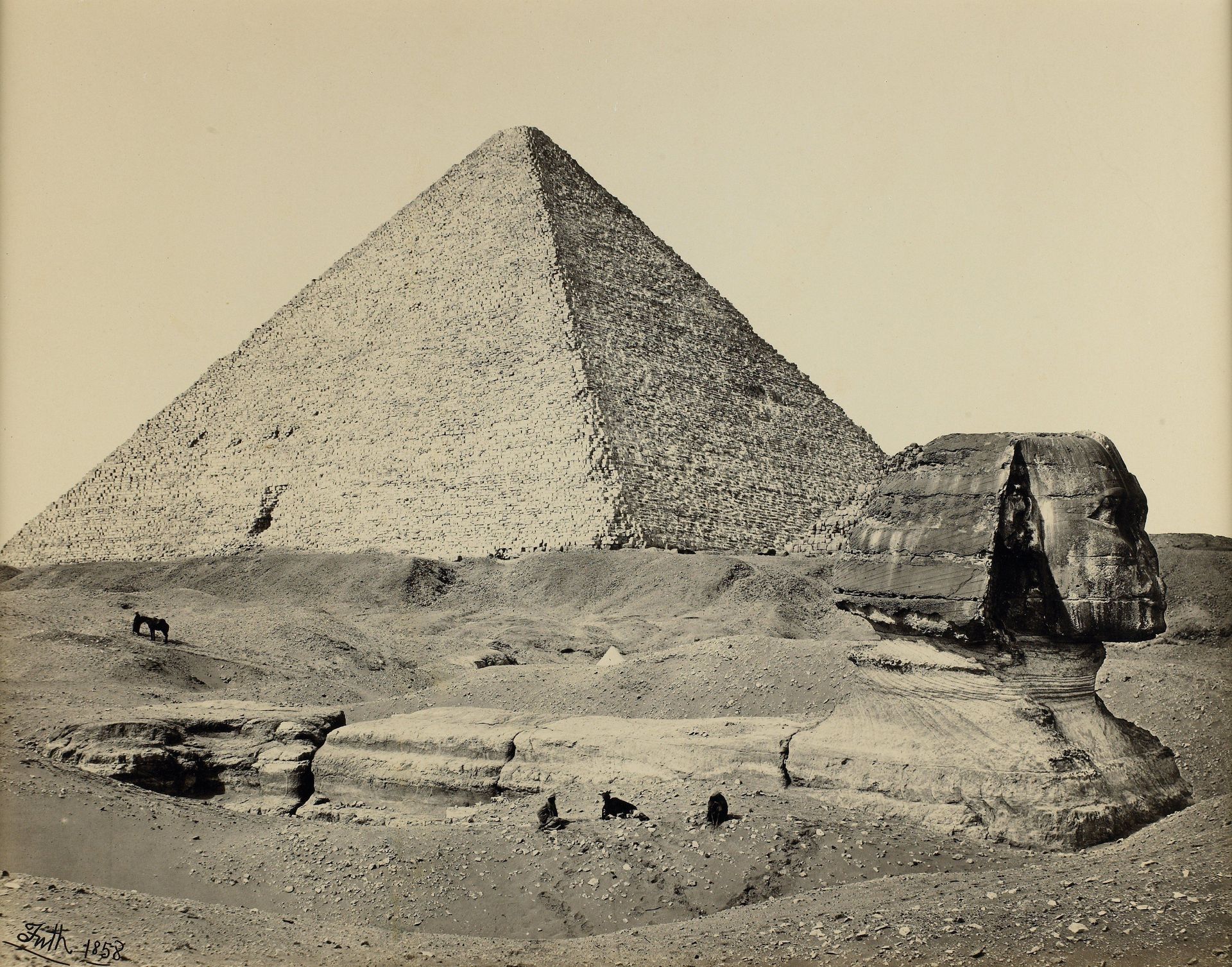 The Great Pyramid and the Great Sphinx by Francis Frith