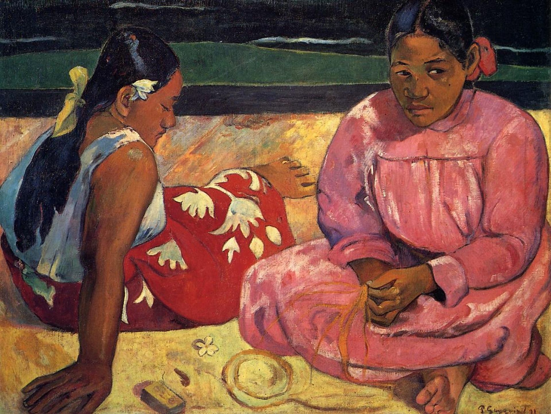 Tahitian women by Paul Gauguin
