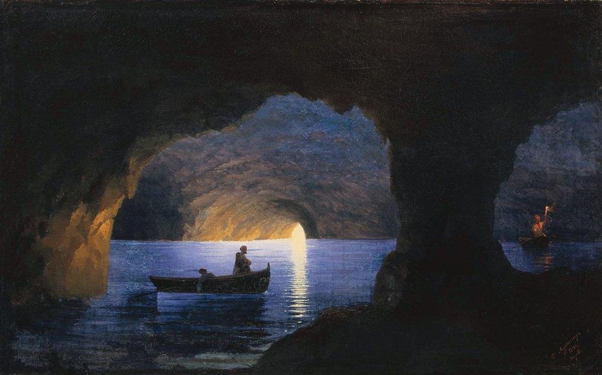 Azure Grotto. Naples by Ivan Konstantinovich Aivazovsky