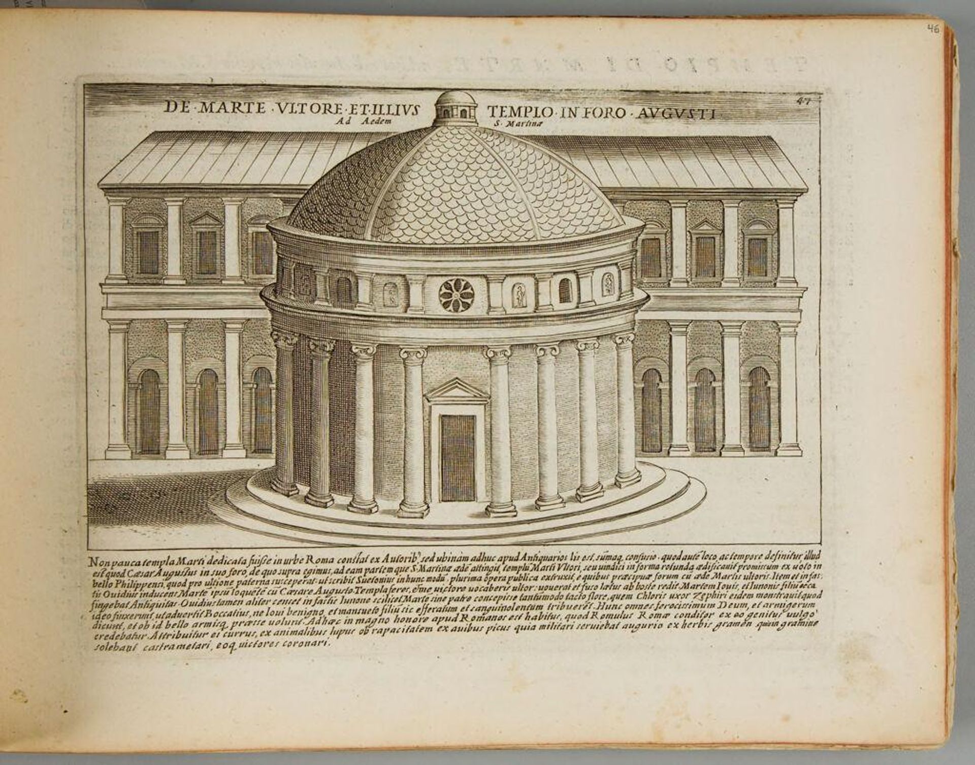 The Temple of Mars Victor in the Augustan Forum by Giacomo Lauro