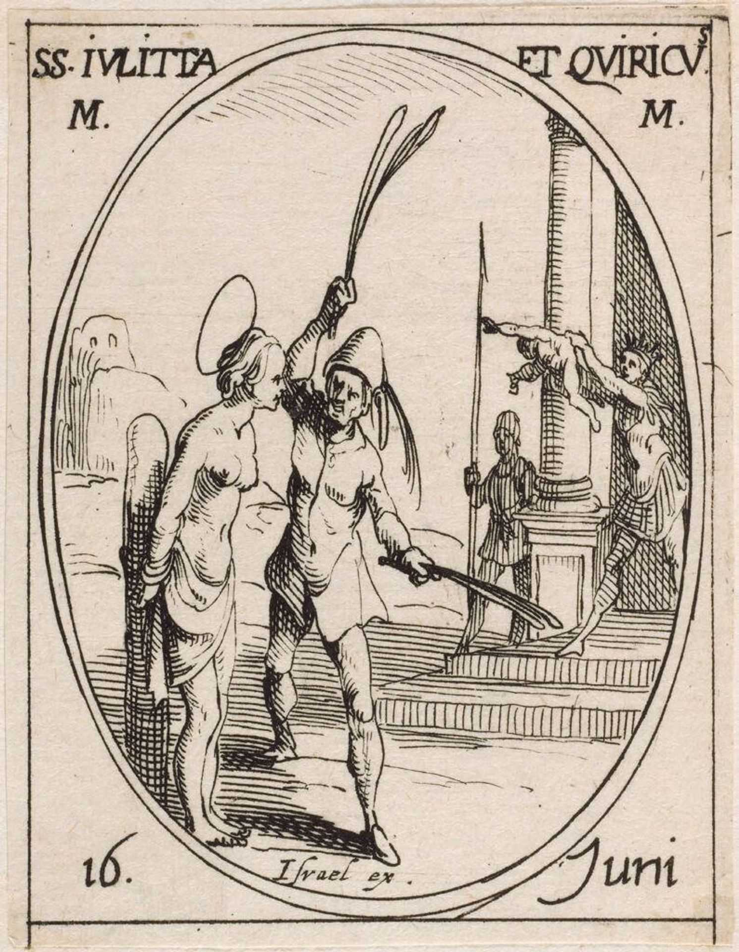 Saints Julietta and Quiricus by Jacques Callot