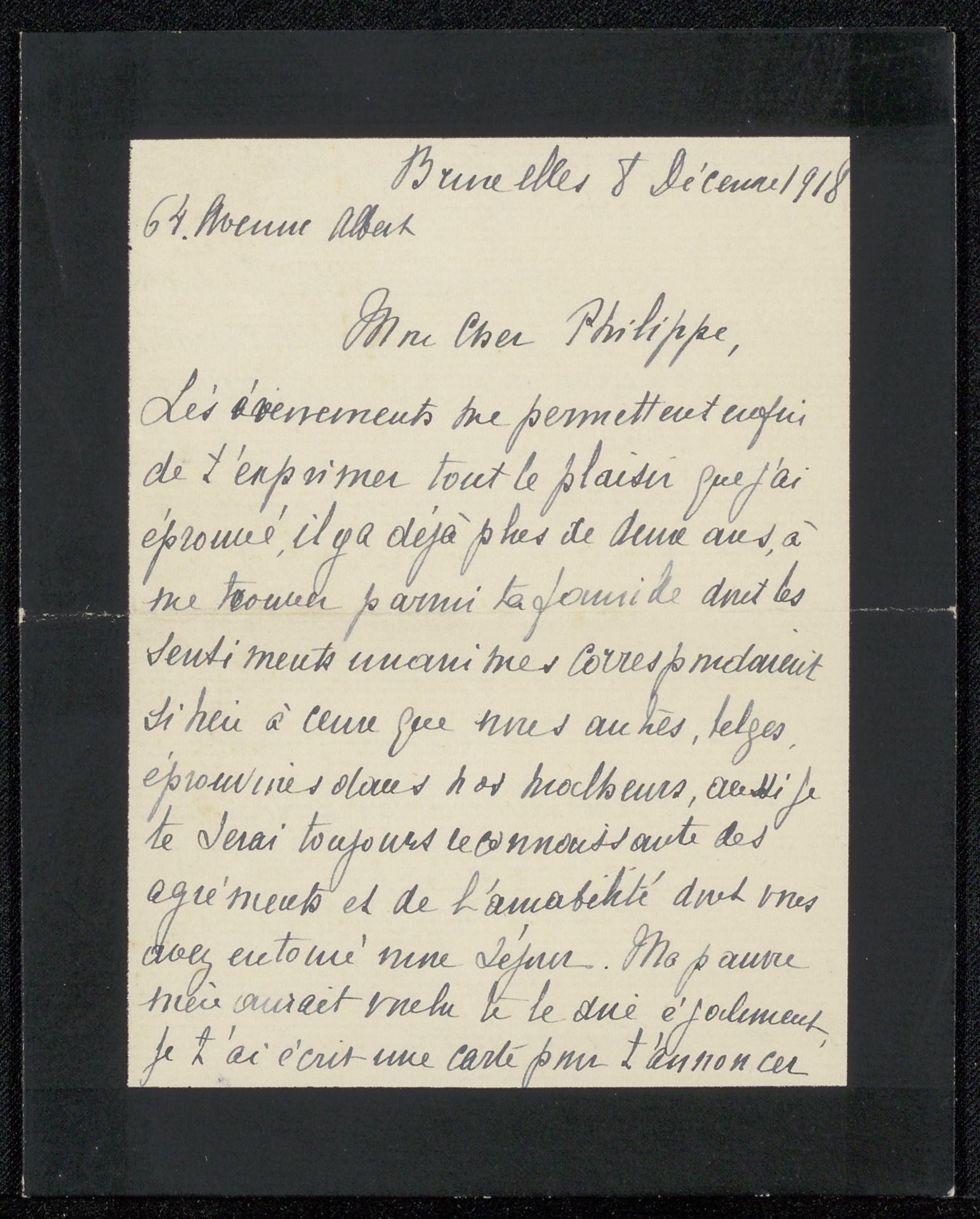 Brief aan Philip Zilcken by Marguerite Stevens