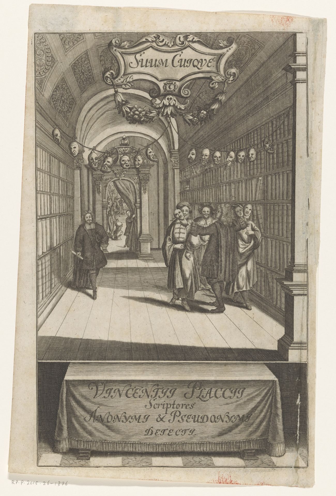Vincent Placcius ontmaskert anonieme auteurs by Anonymous