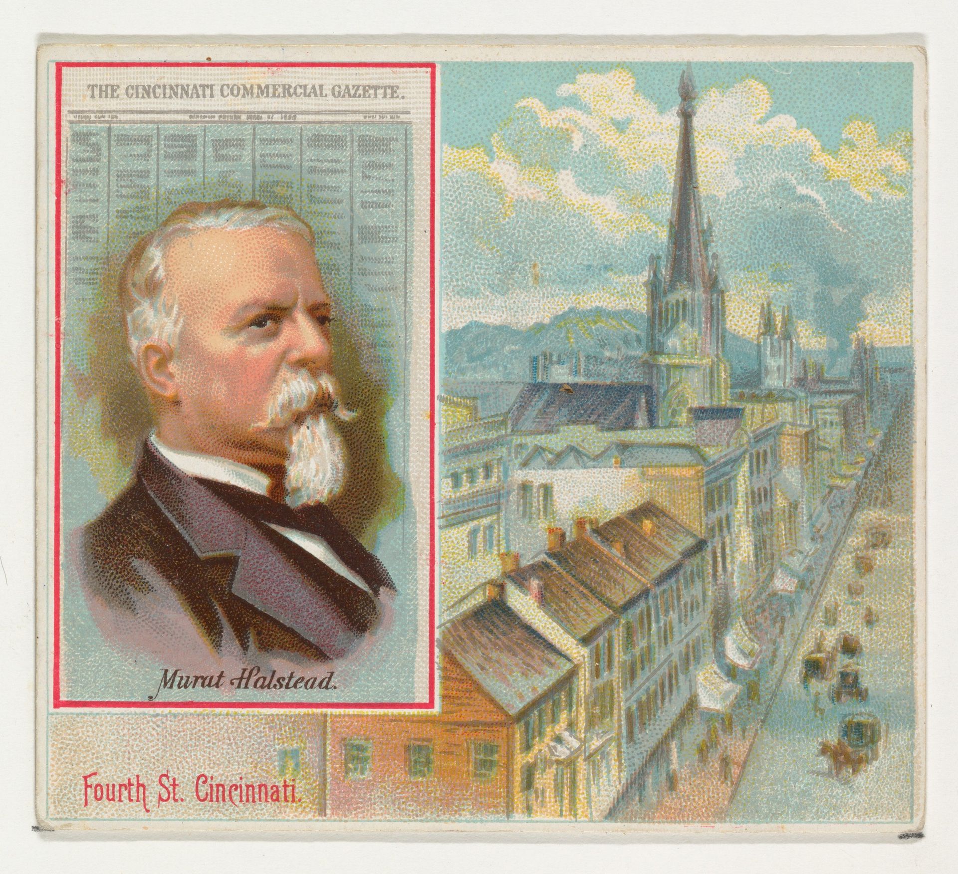 Murat Halstead, The Cincinnati Commercial Gazette, from the American Editors series (N35) for Allen & Ginter Cigarettes by Allen & Ginter