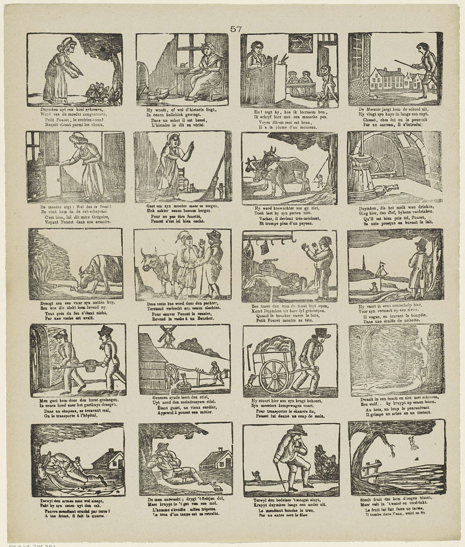 Klein Duimpje by M. Hemeleers-van Houter