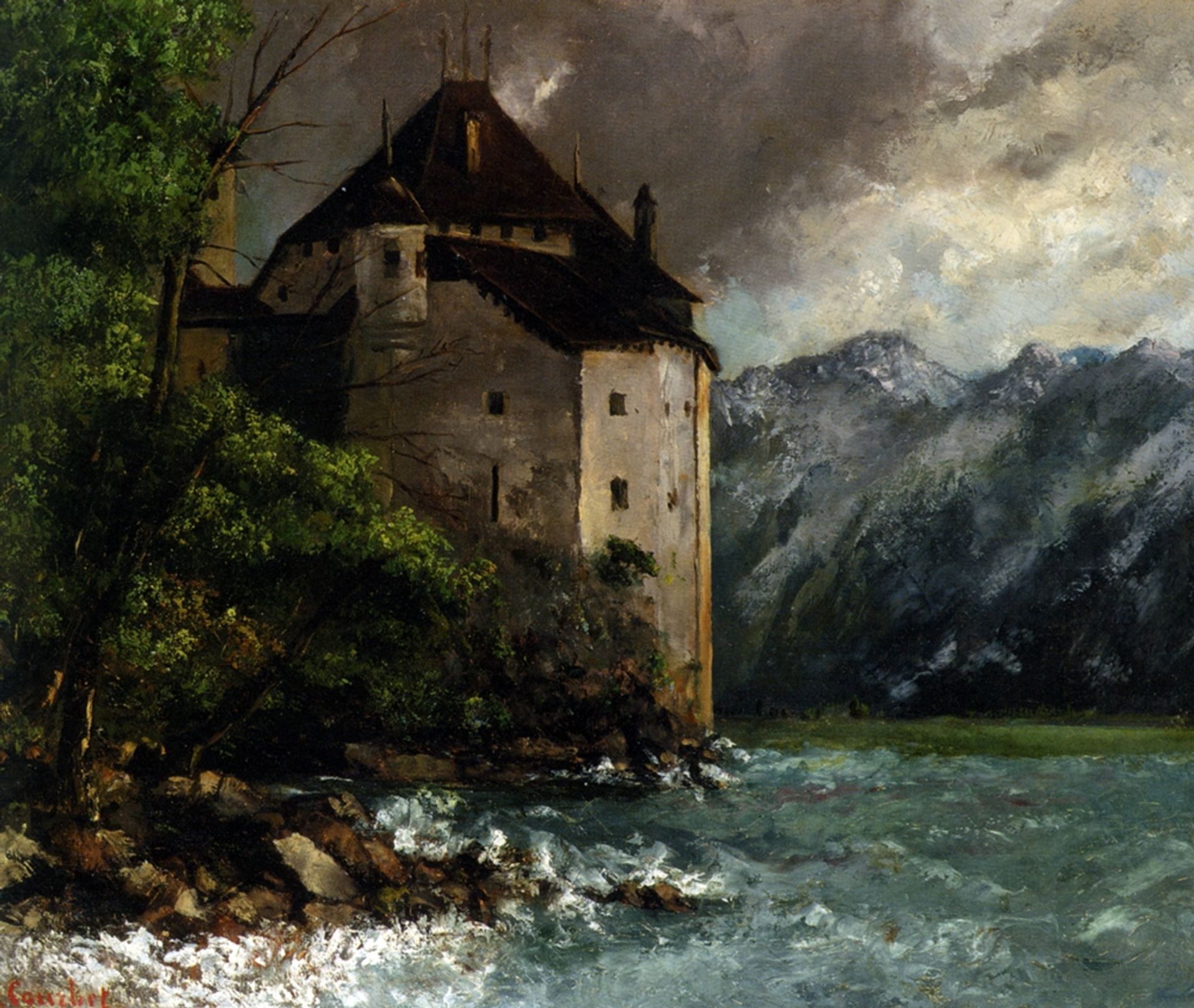 Chateau de Chillon by Gustave Courbet