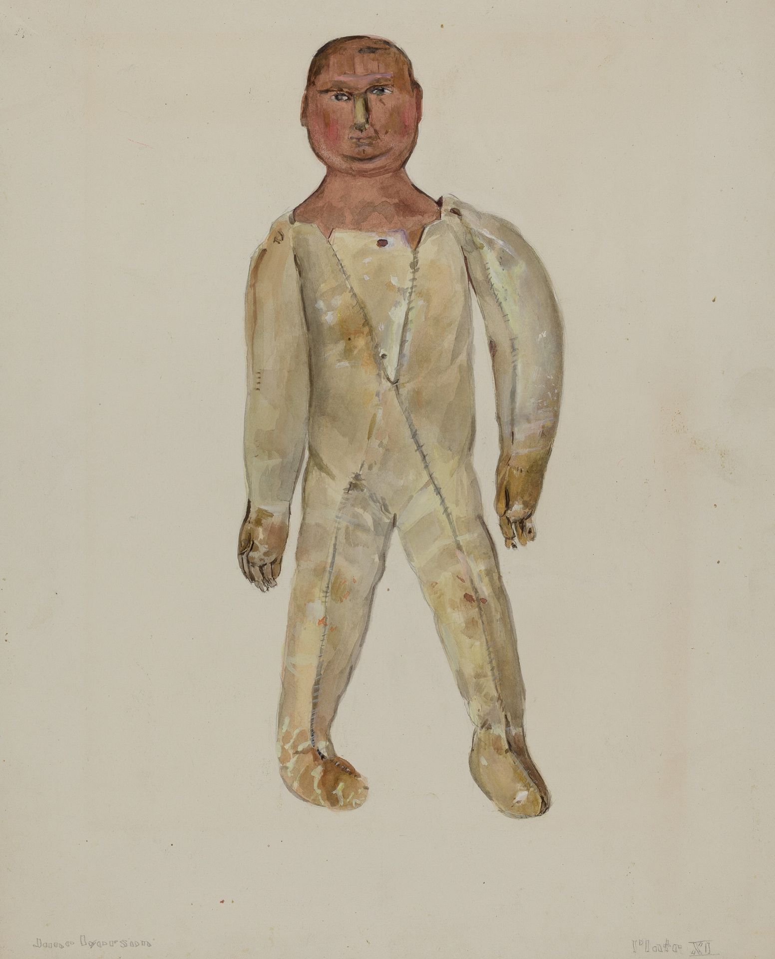 Leather Bodied Doll by Jane Iverson