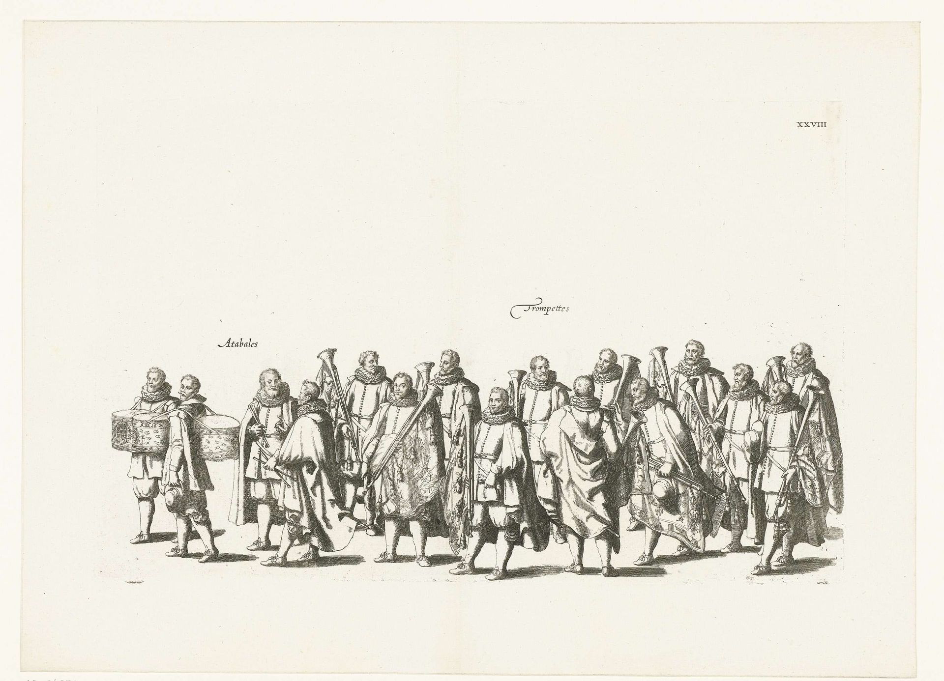 Begrafenisstoet van aartshertog Albrecht (plaat XXVIII), 1622 by Cornelis Galle I