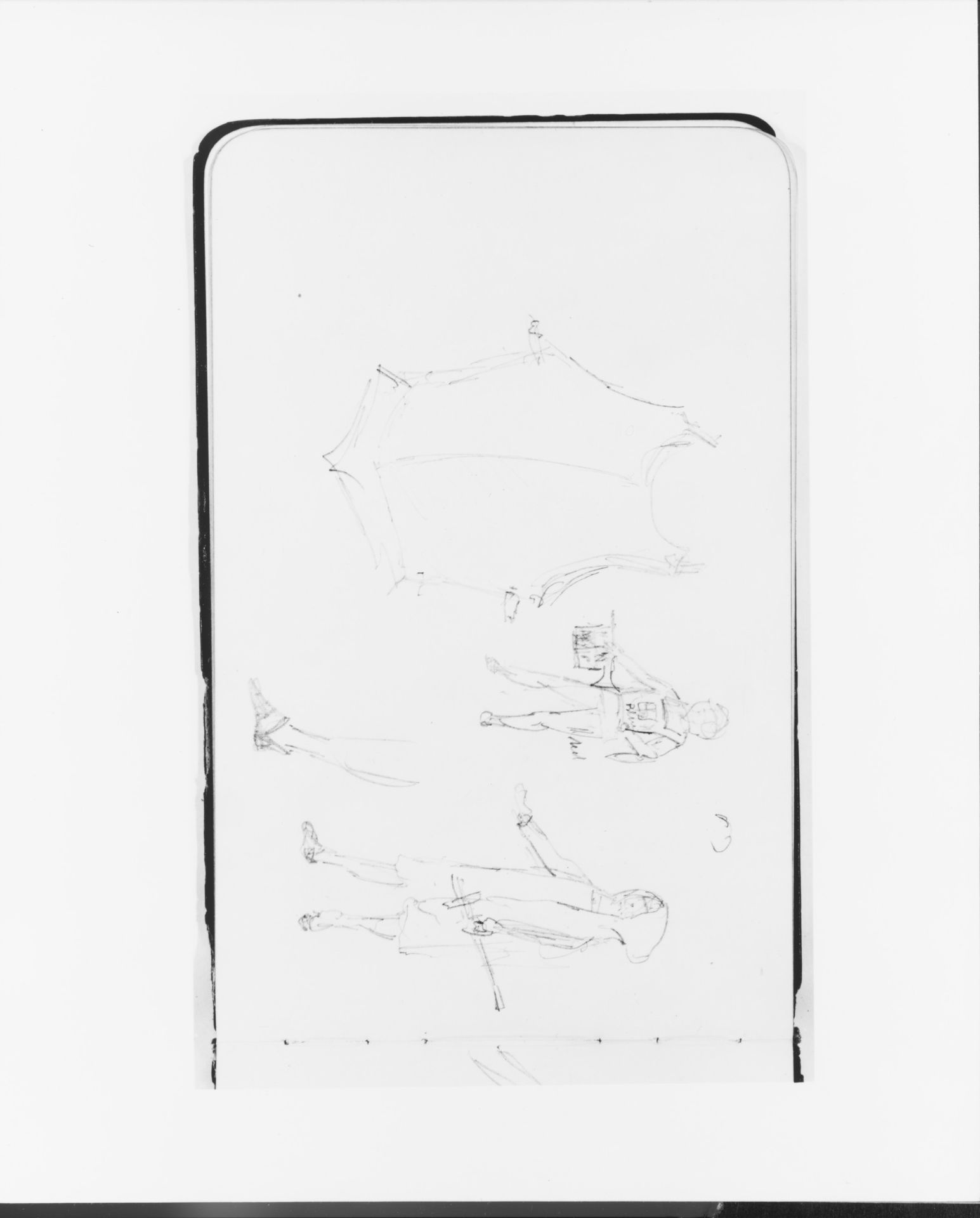 Sketches of Armor and Figure (from Sketchbook) by Albert Bierstadt