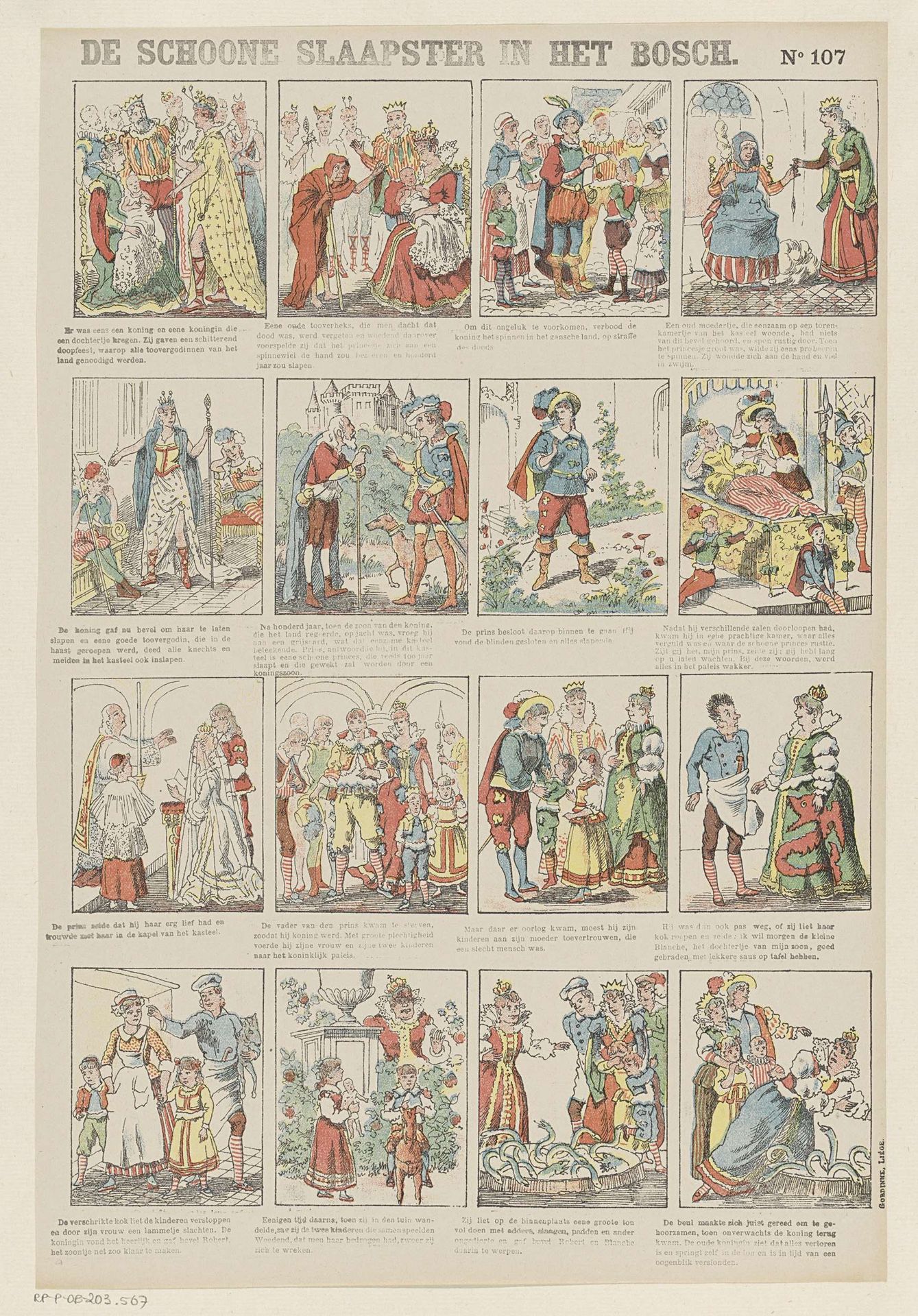 De schoone slaapster in het bosch by Gordinne