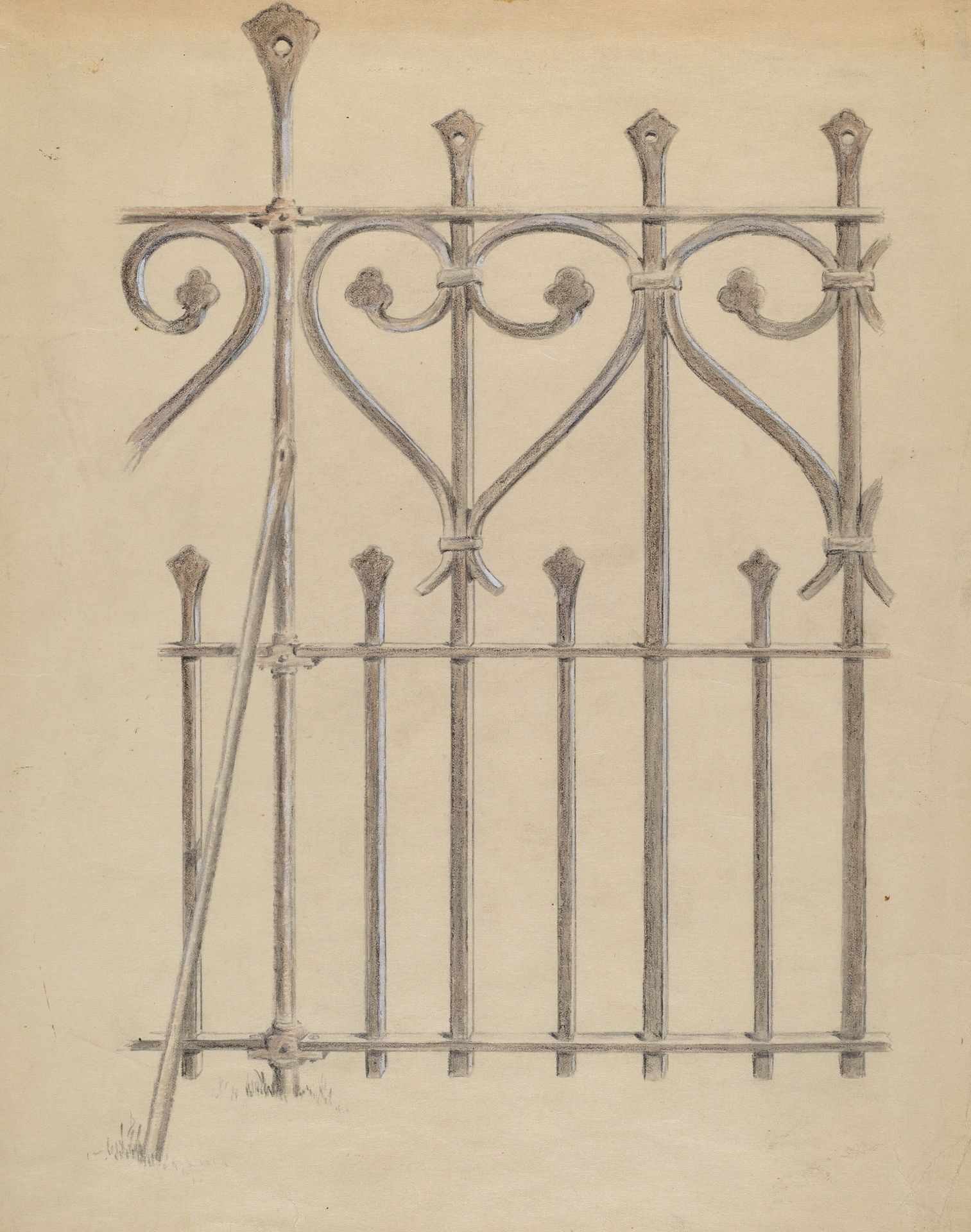 Wrought Iron Fence by Francis Law Durand