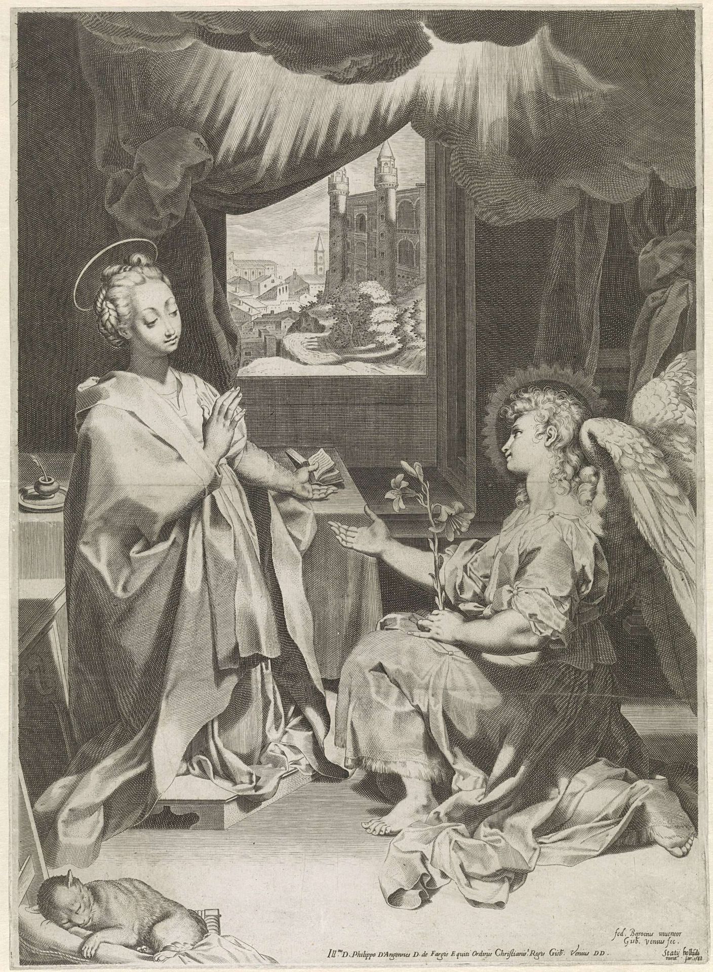 Annunciatie by Gijsbert Van Veen