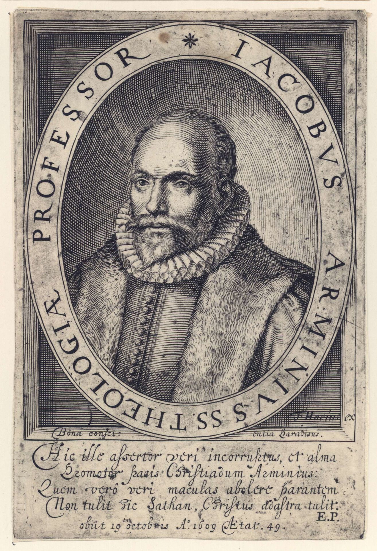 Portret van Jacobus Arminius by Anonymous