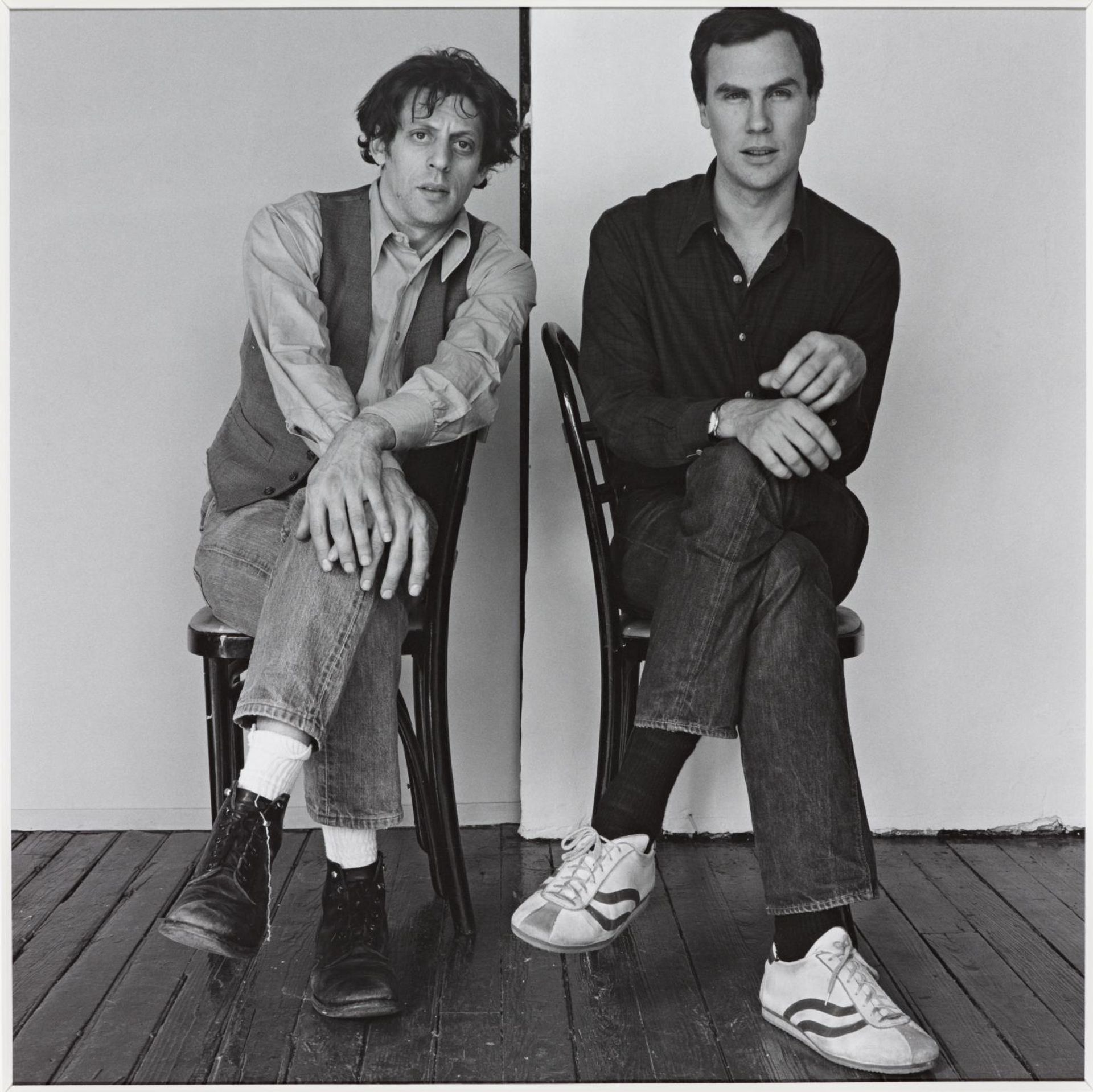 Philip Glass and Robert Wilson by  Robert Mapplethorpe