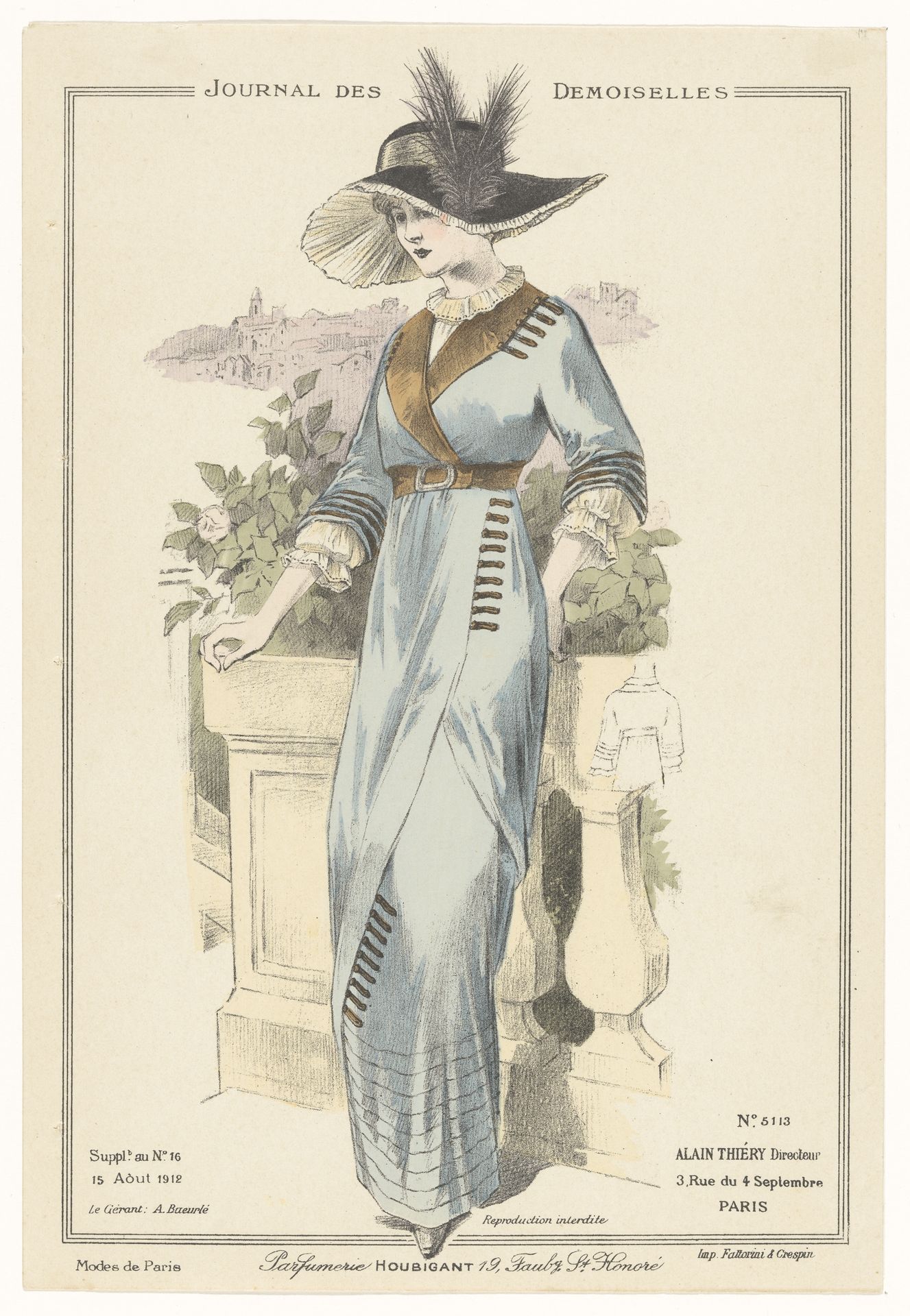 Journal des Demoiselles 15 Aôut 1912, no. 5113 by Anonymous
