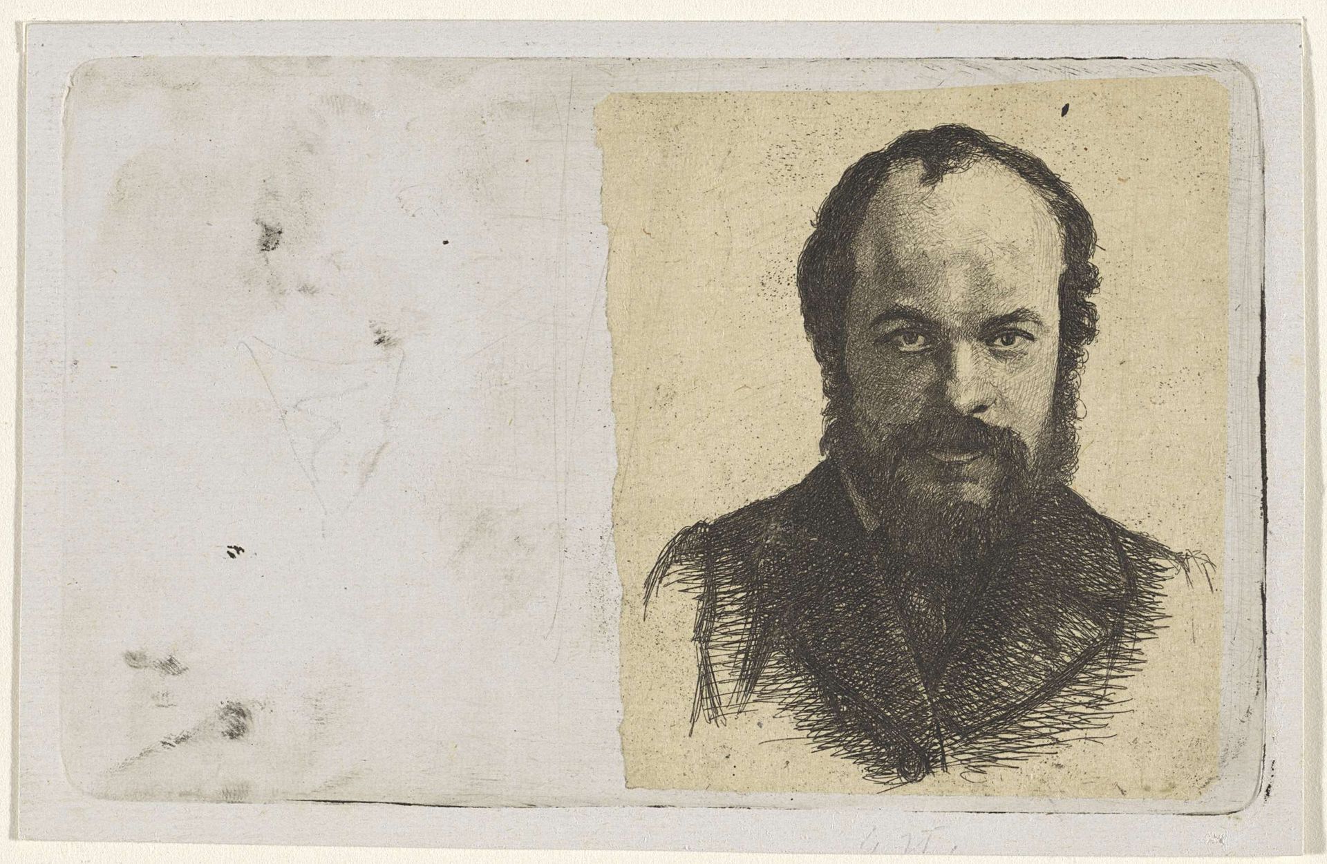 Portret van Jan Weissenbruch by Frederik Hendrik Weissenbruch