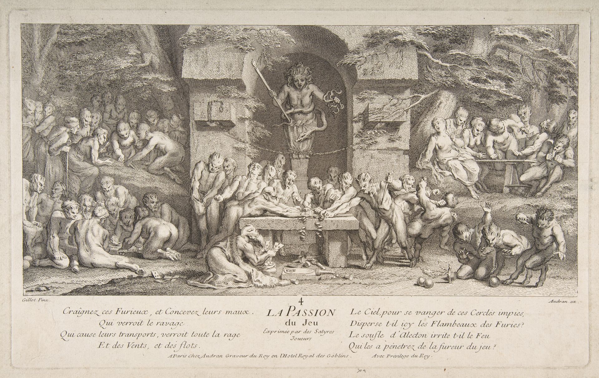 The Passion for Gambling by Claude Gillot