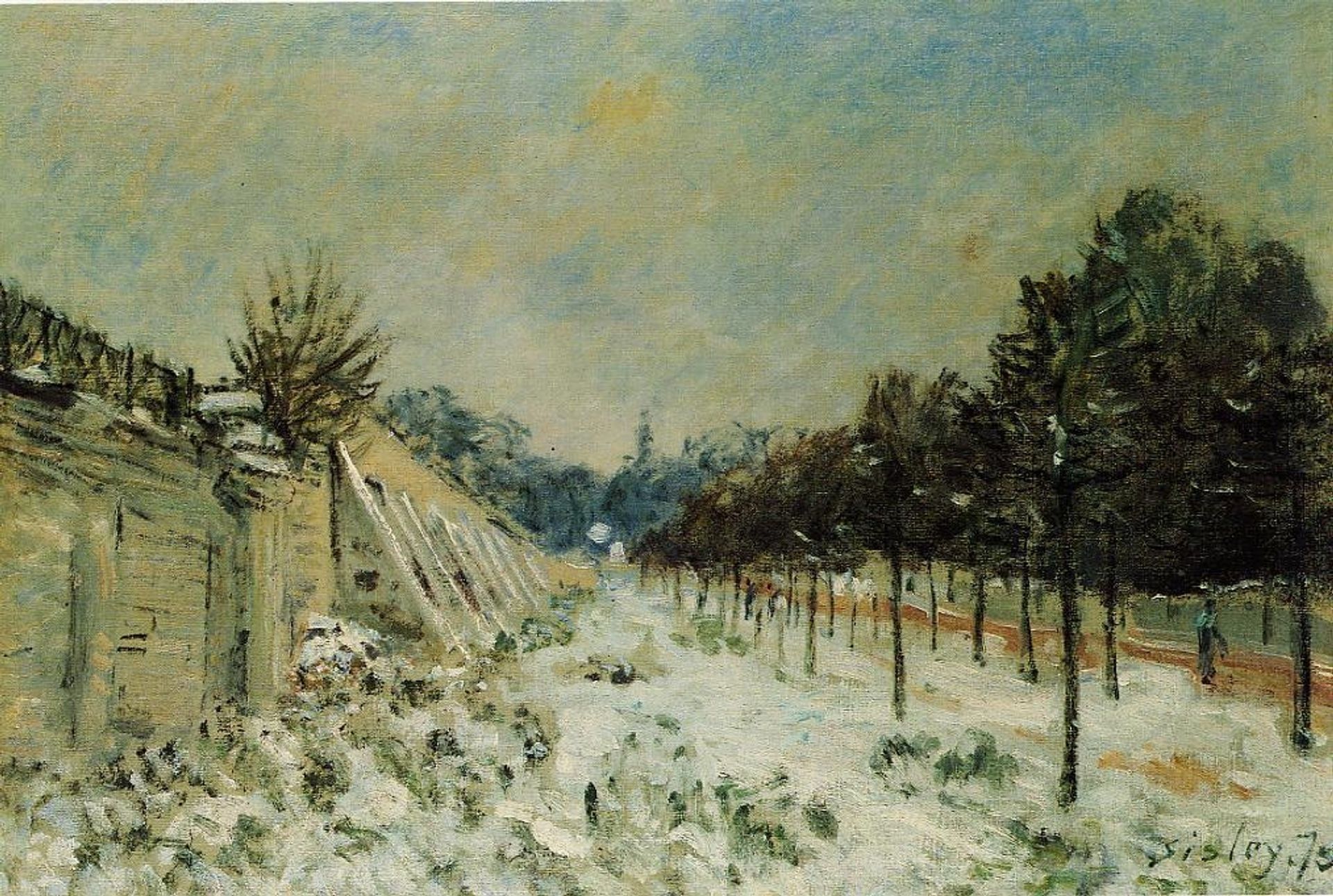 Snow at Marly le Roi by Alfred Sisley